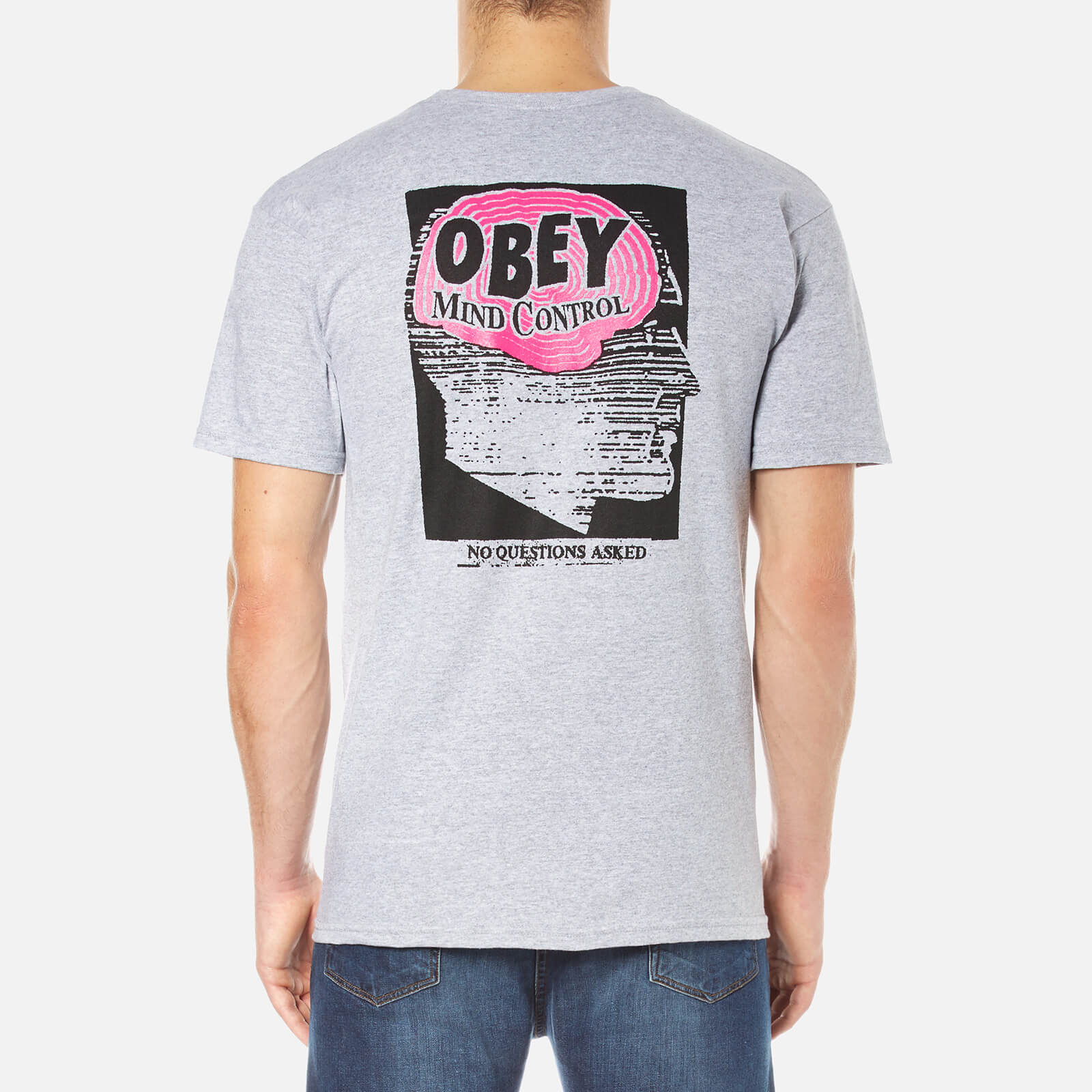 OBEY Clothing Men s Mind Control T Shirt Heather Grey Coggles