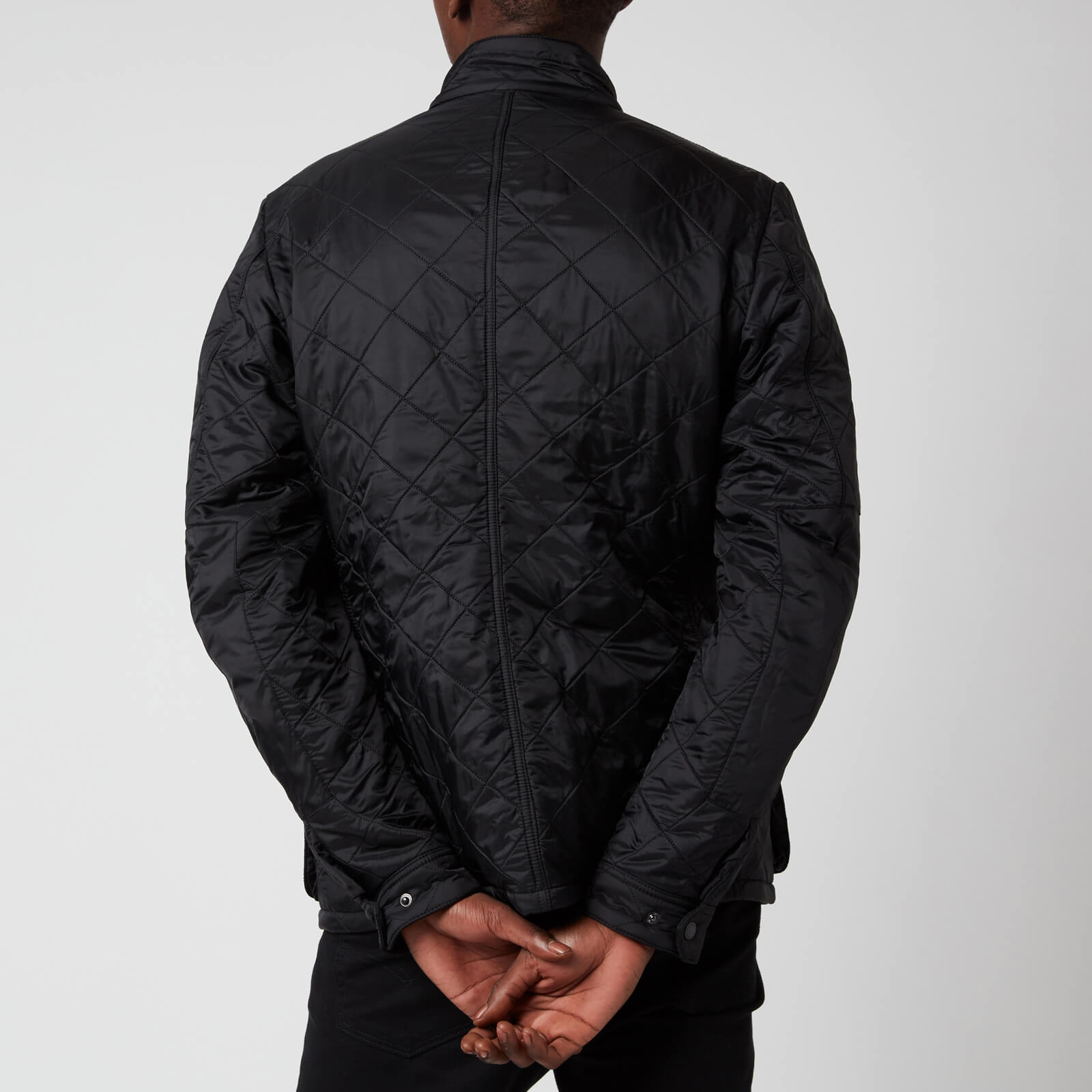 Barbour international ariel quilted jacket black clearance