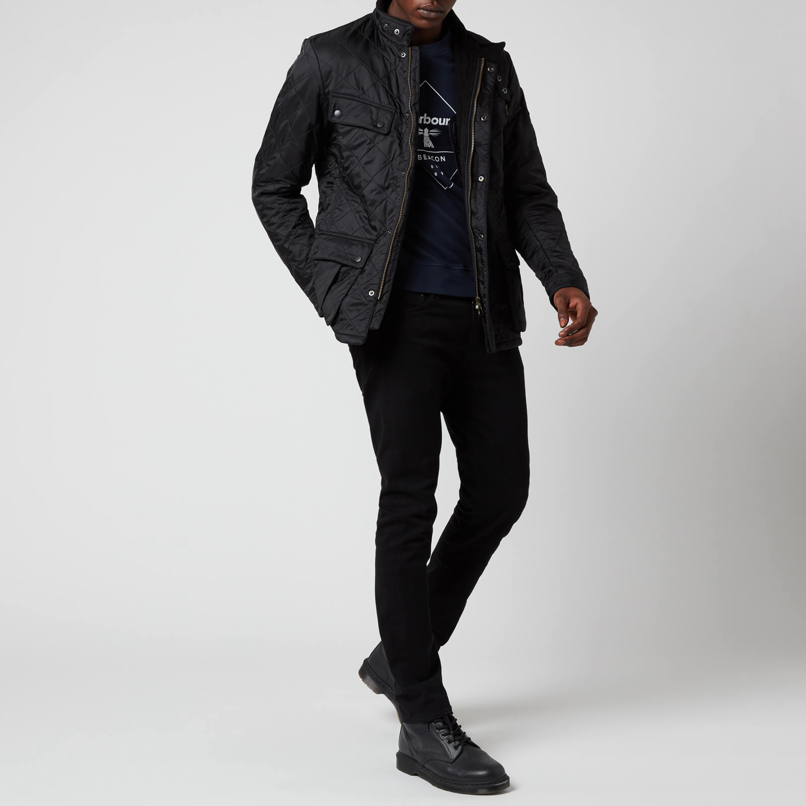 Barbour ariel polarquilt black outlet