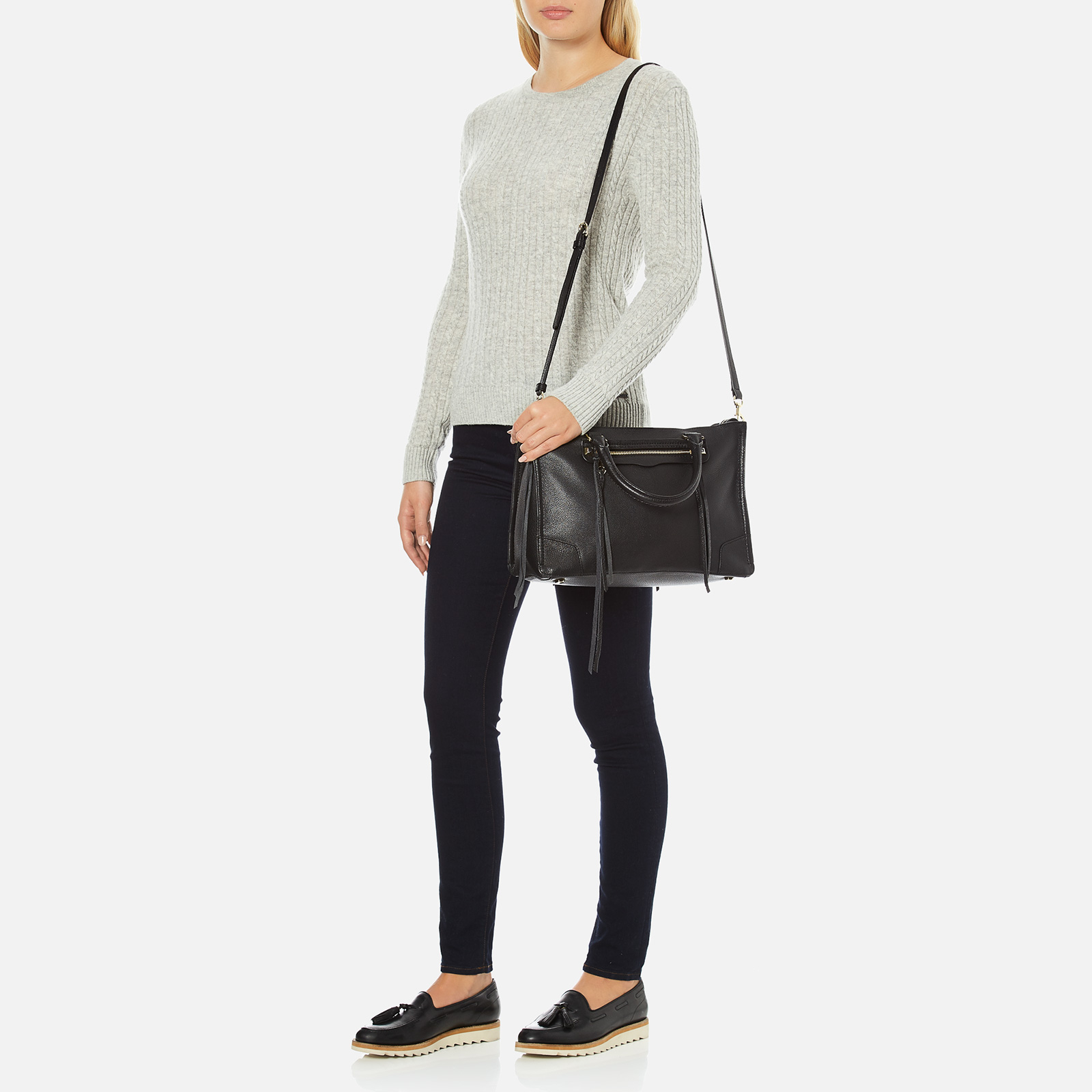 Rebecca Minkoff Women s Regan Satchel Bag Black Coggles
