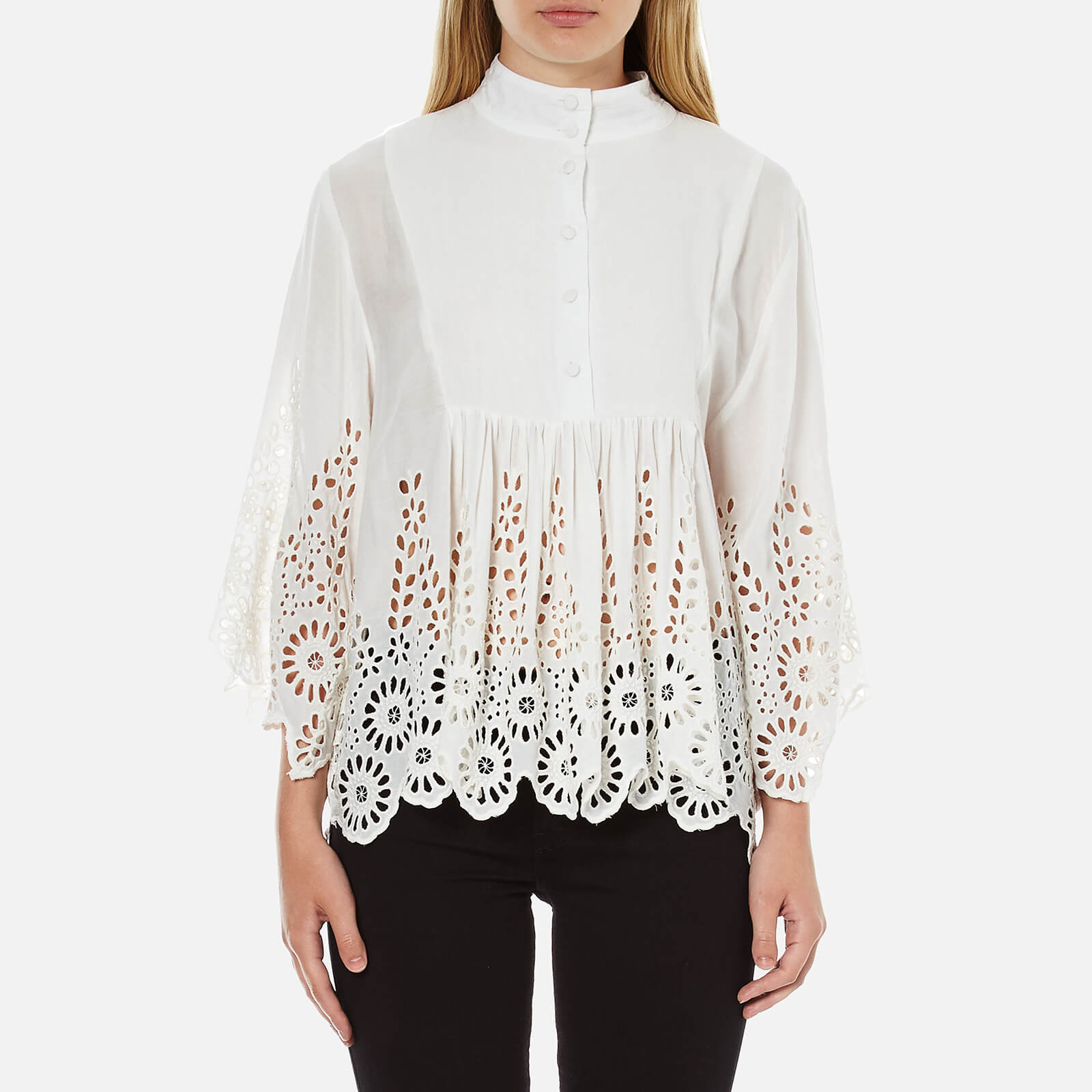 Ganni yoko lace dress sales