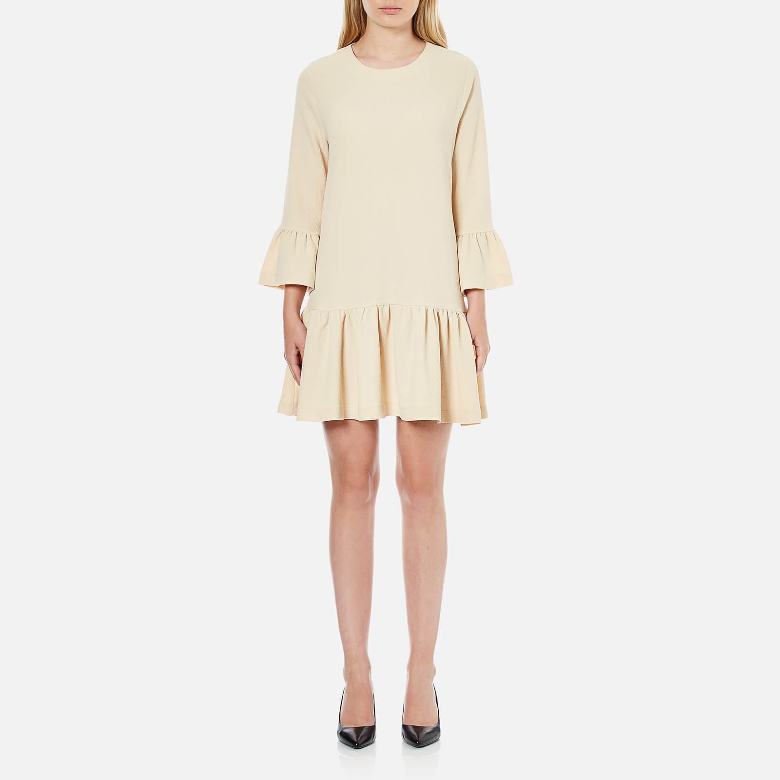 Ganni Women s Clark Dress Ivory Cream Coggles