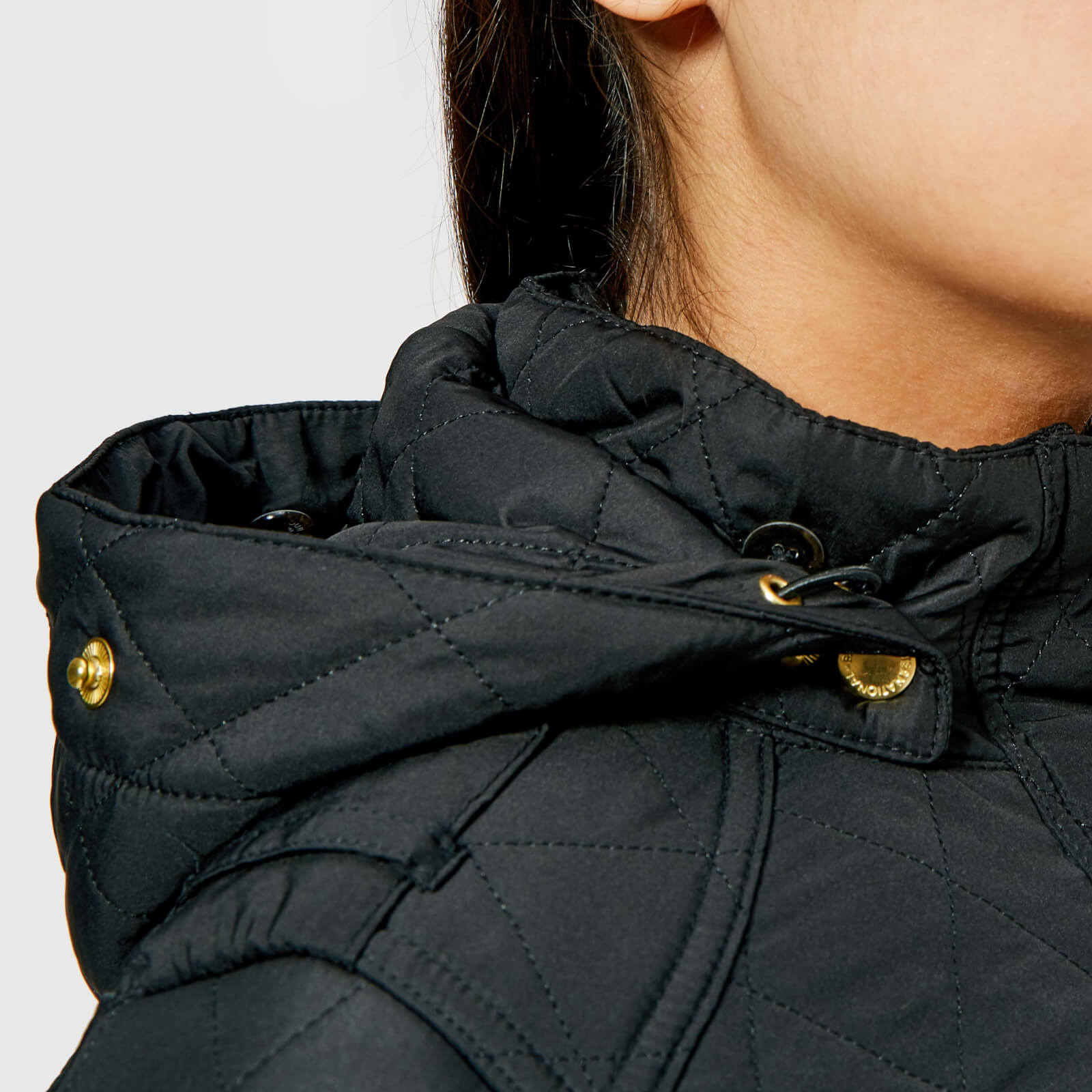 Barbour enduro quilted jacket black shops