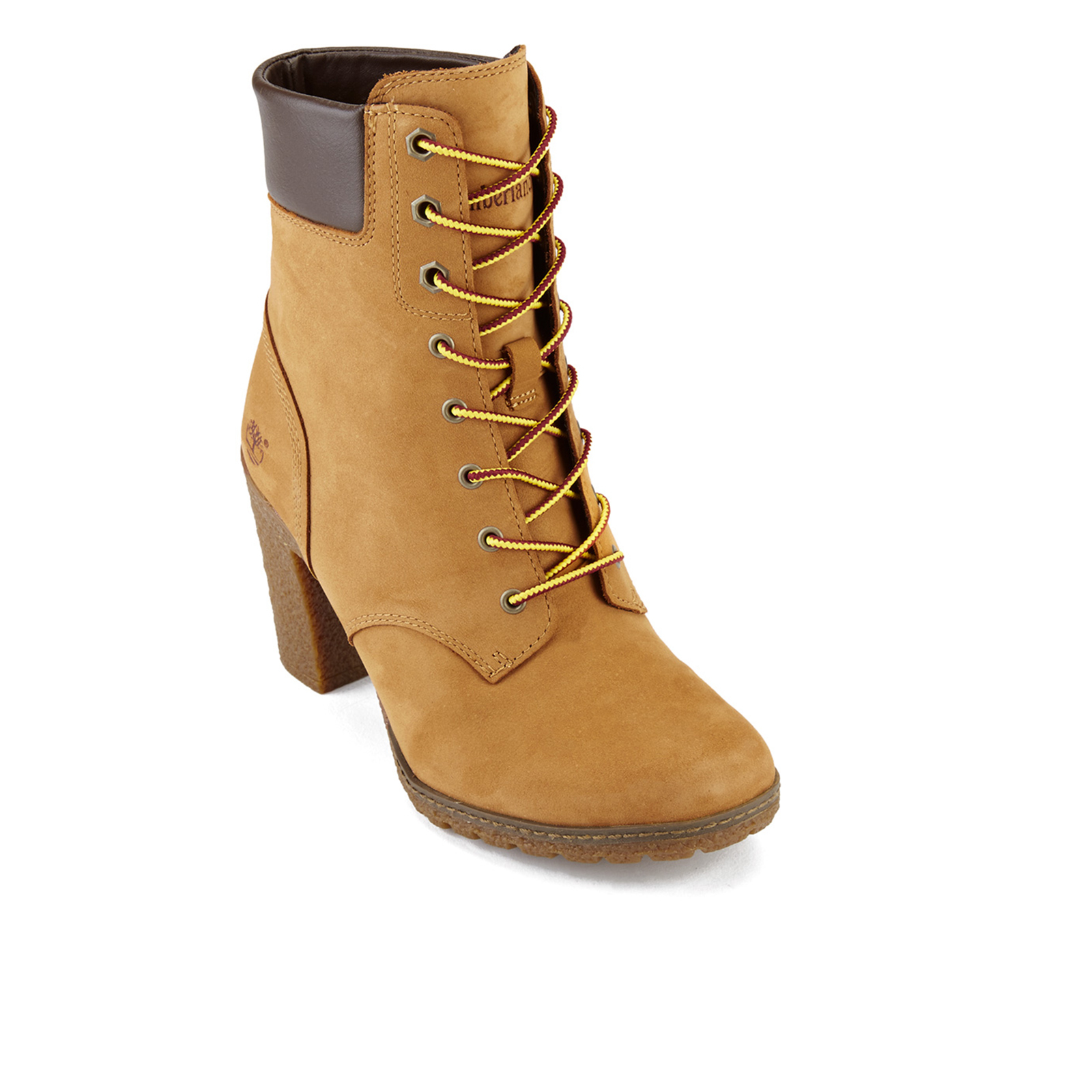 Timberland Women s Glancy 6 Inch Boots Wheat Nubuck Allsole
