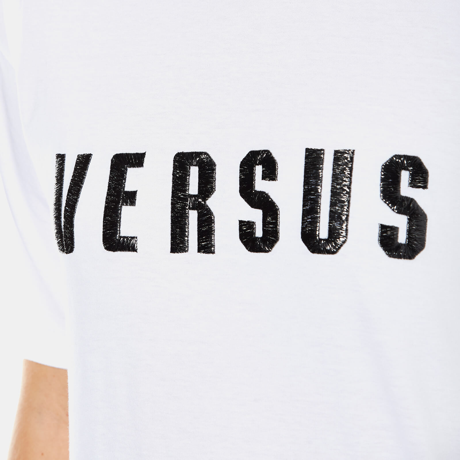 Tシャツ・カットソー VERSACE Women Tops 10188981A136101W000 White Women's Designer T-shirts, Hoodies & Sweatshirts | VERSACE