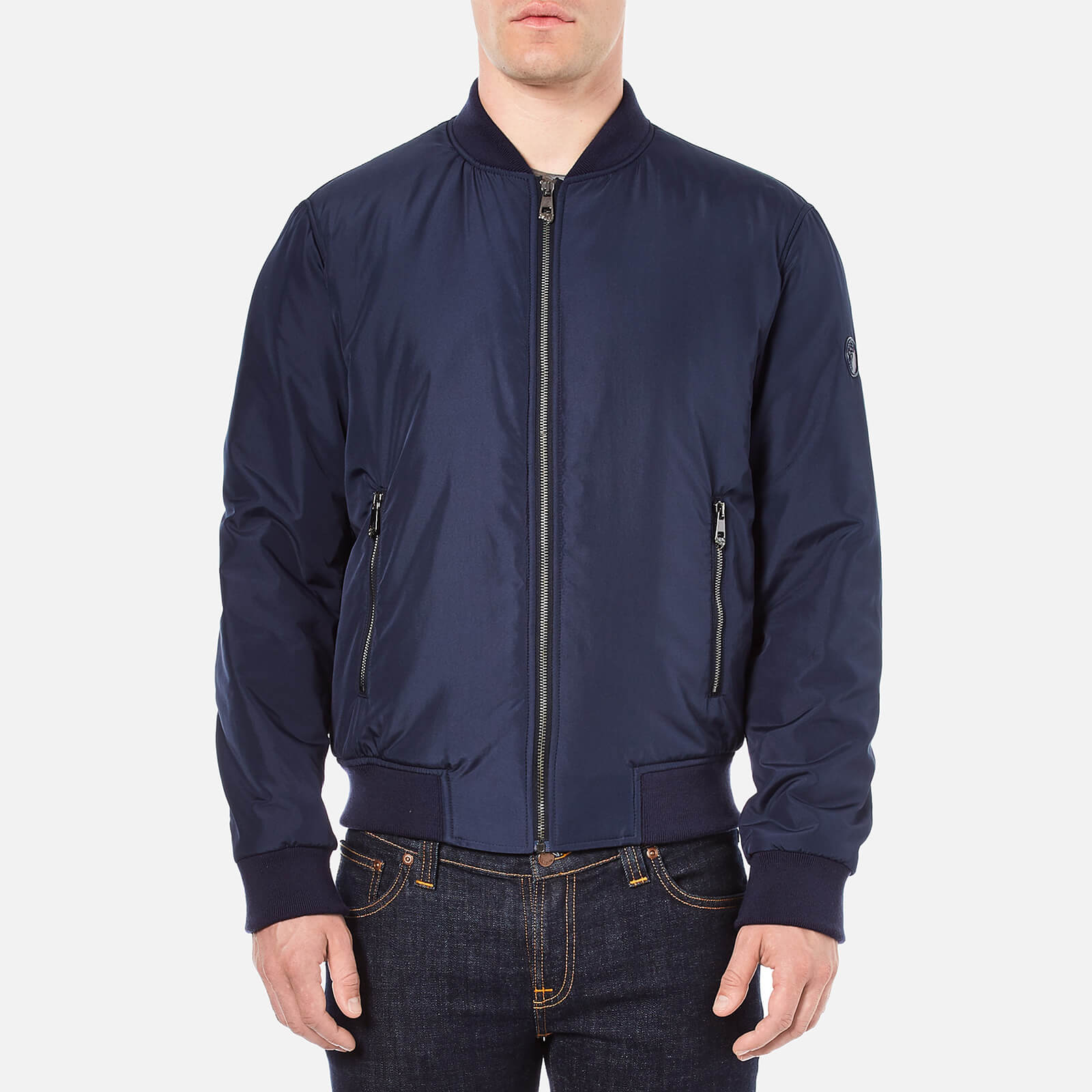 Versace blue bomber jacket 2025
