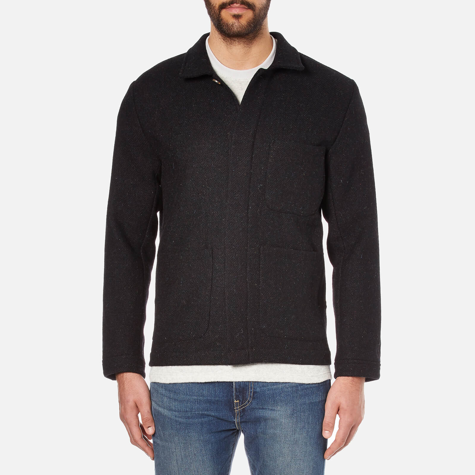 A Kind of Guise Men's Harris Tweed Teheran Jacket - Black