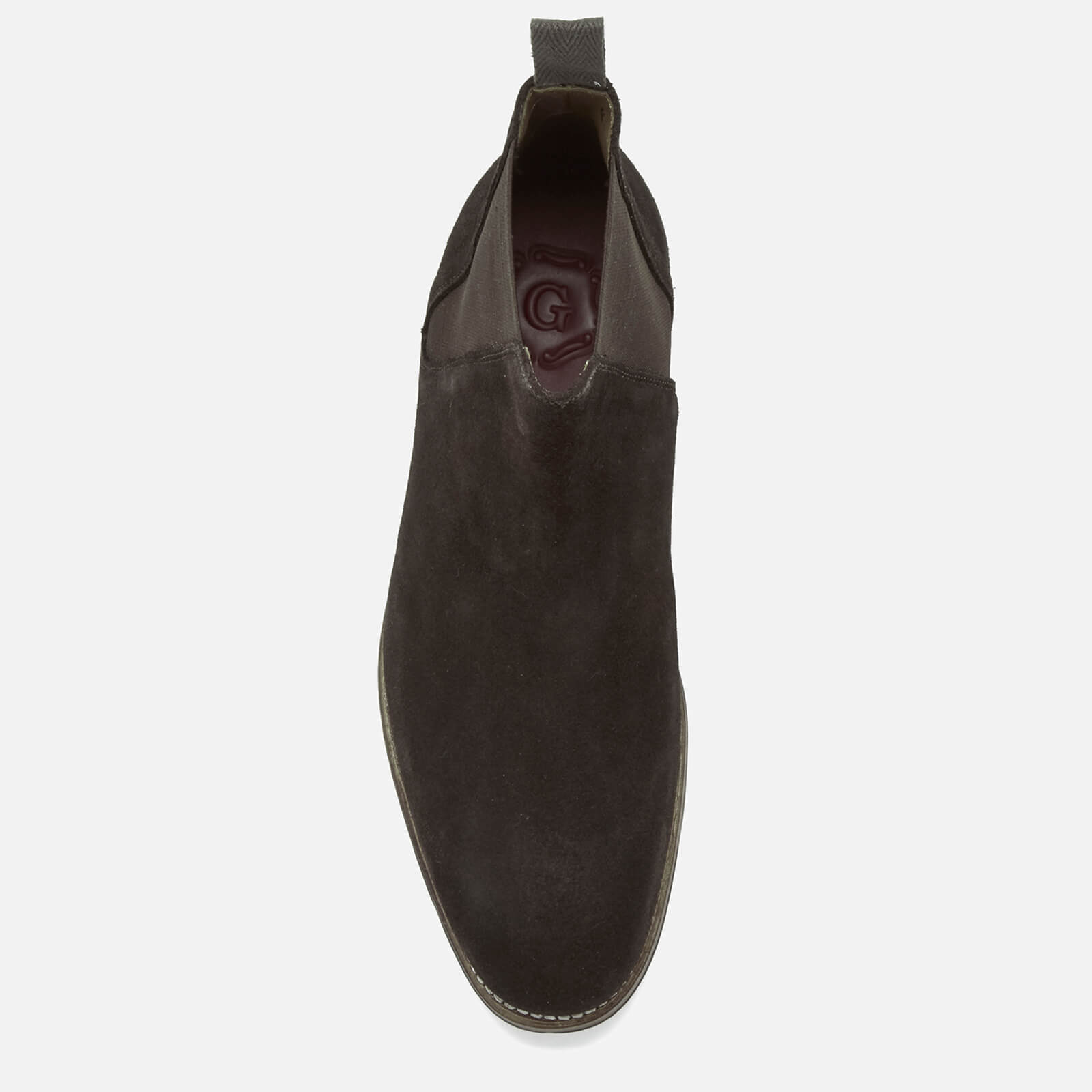 Grenson Men s Nolan Suede Chelsea Boots Chocolate Allsole