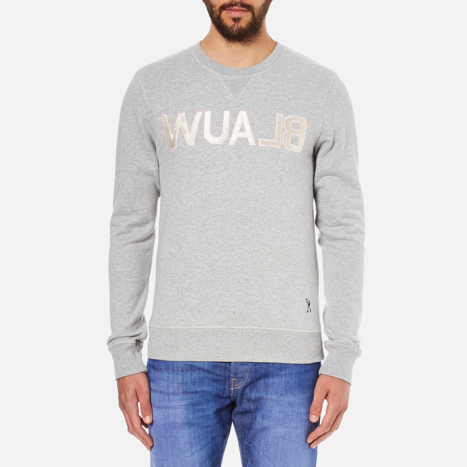 Scotch Soda Men s Blauw Sweatshirt Grey Coggles