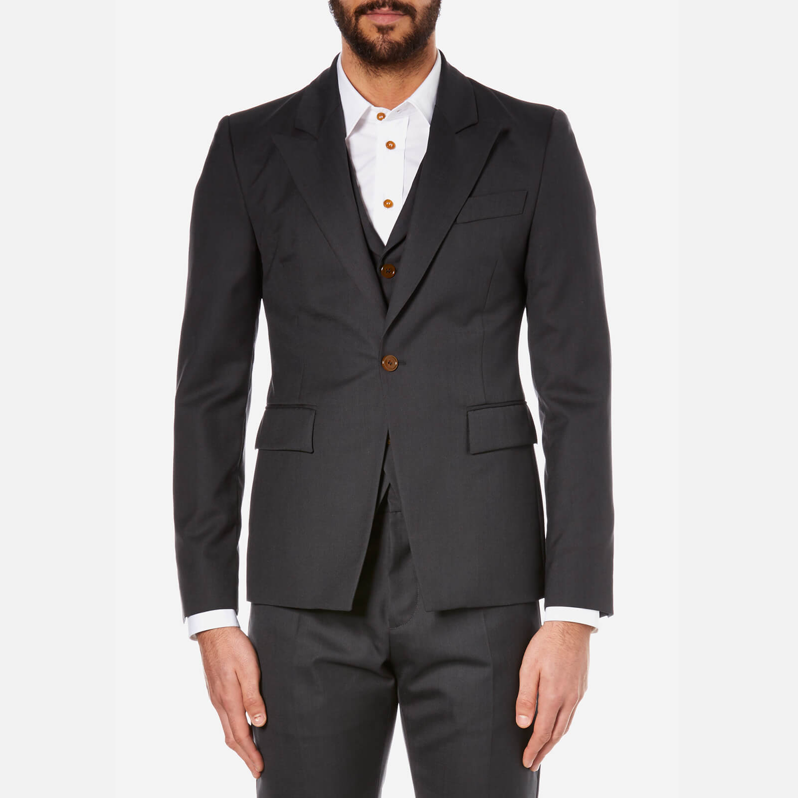 Vivienne Westwood Men's Wool Waistcoat and Suit Jacket Vivienne Westwood Men's Wool Waistcoat and Suit Jacket