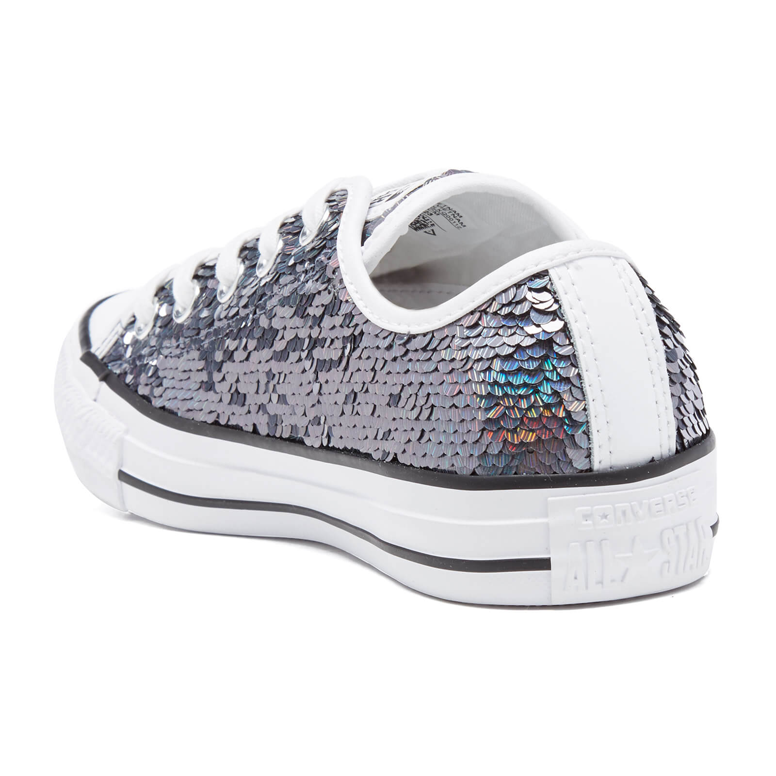 Converse gunmetal sequin best sale