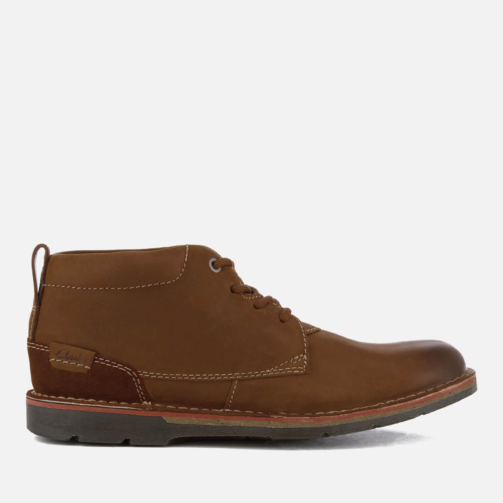 Clarks Men s Edgewick Mid Nubuck Chukka Boots Tan Allsole