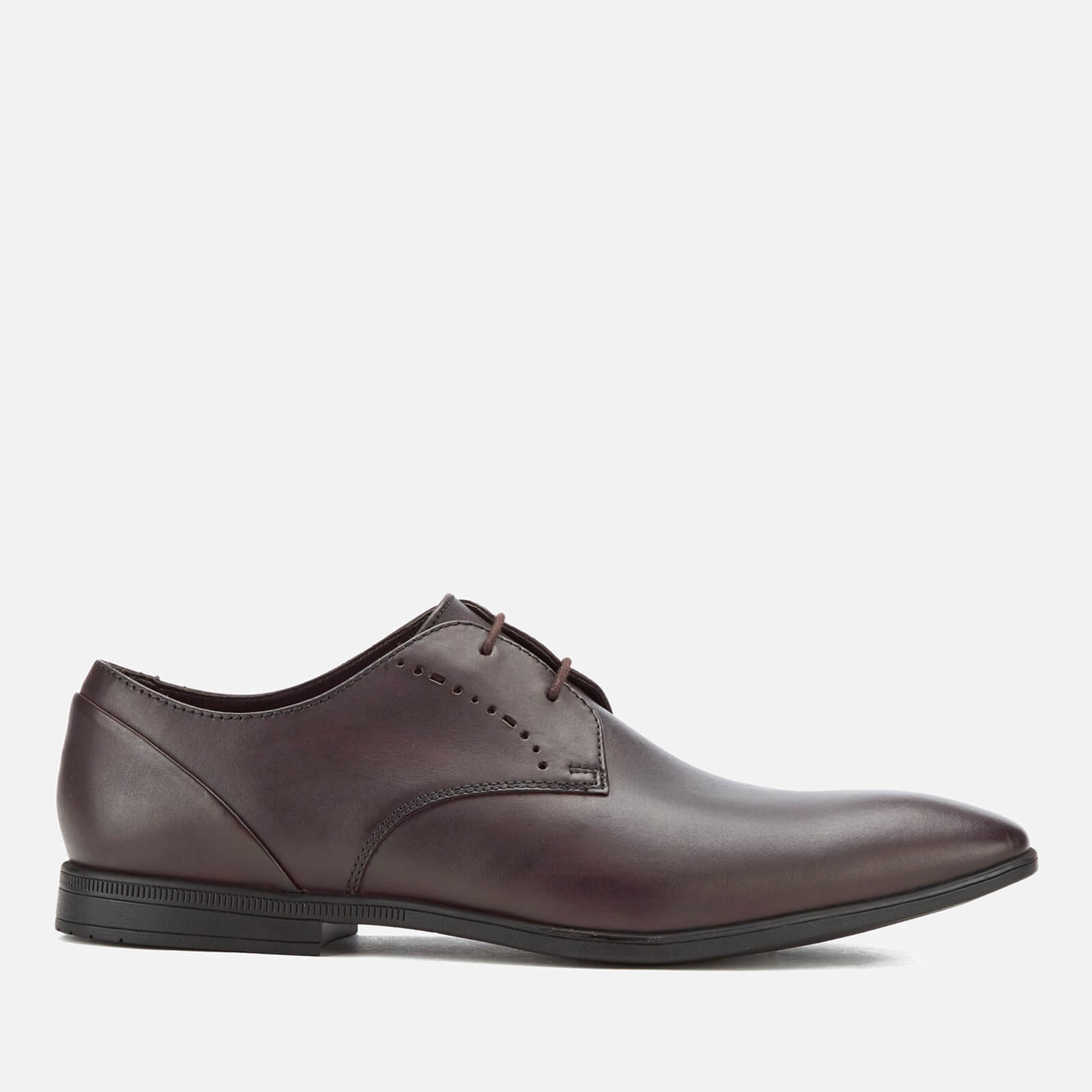 Ausverkauf Clarks Bampton Limit Herren Schwarz Leder Schnürschuh