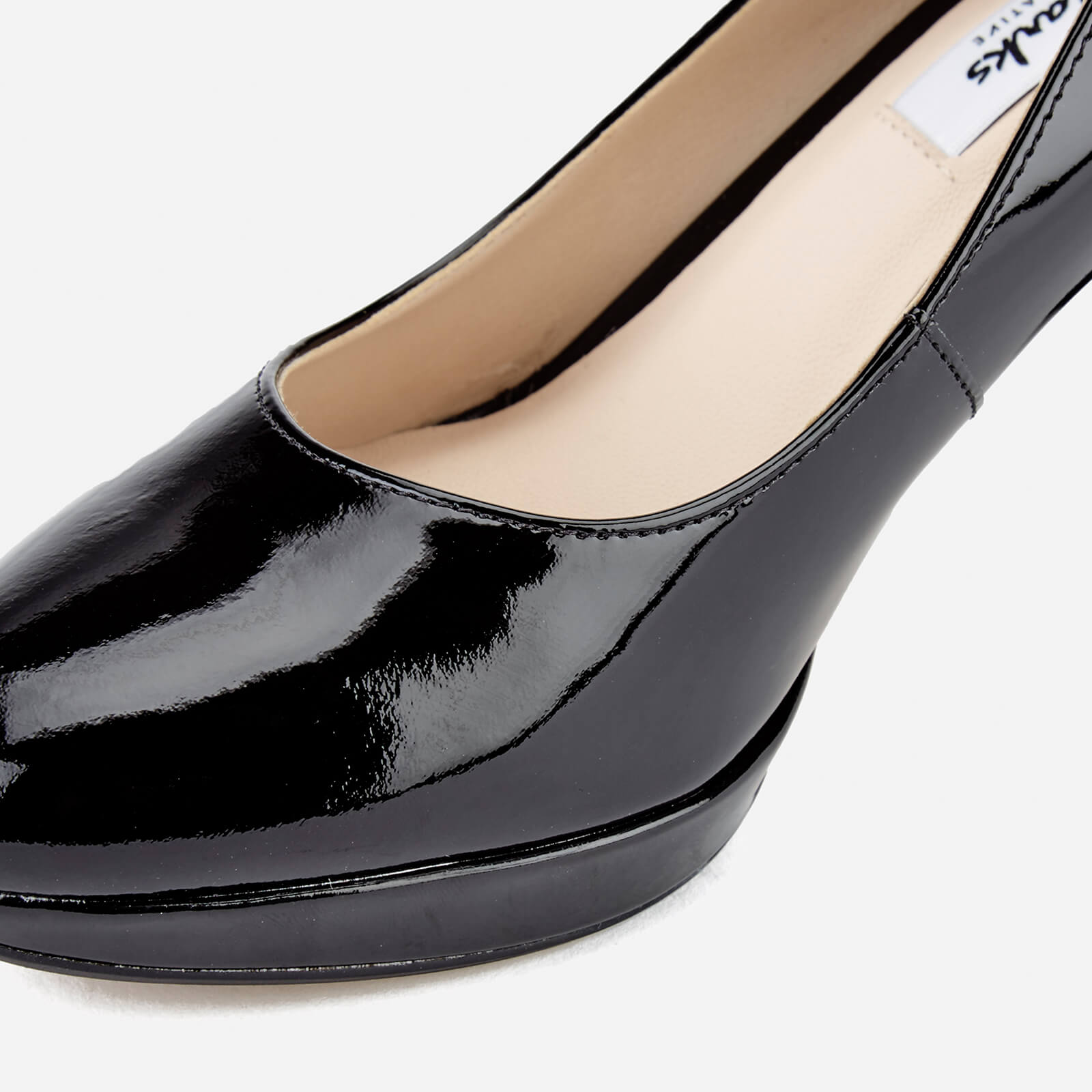 Clarks Women s Kendra Sienna Patent Platform Court Shoes Black Allsole