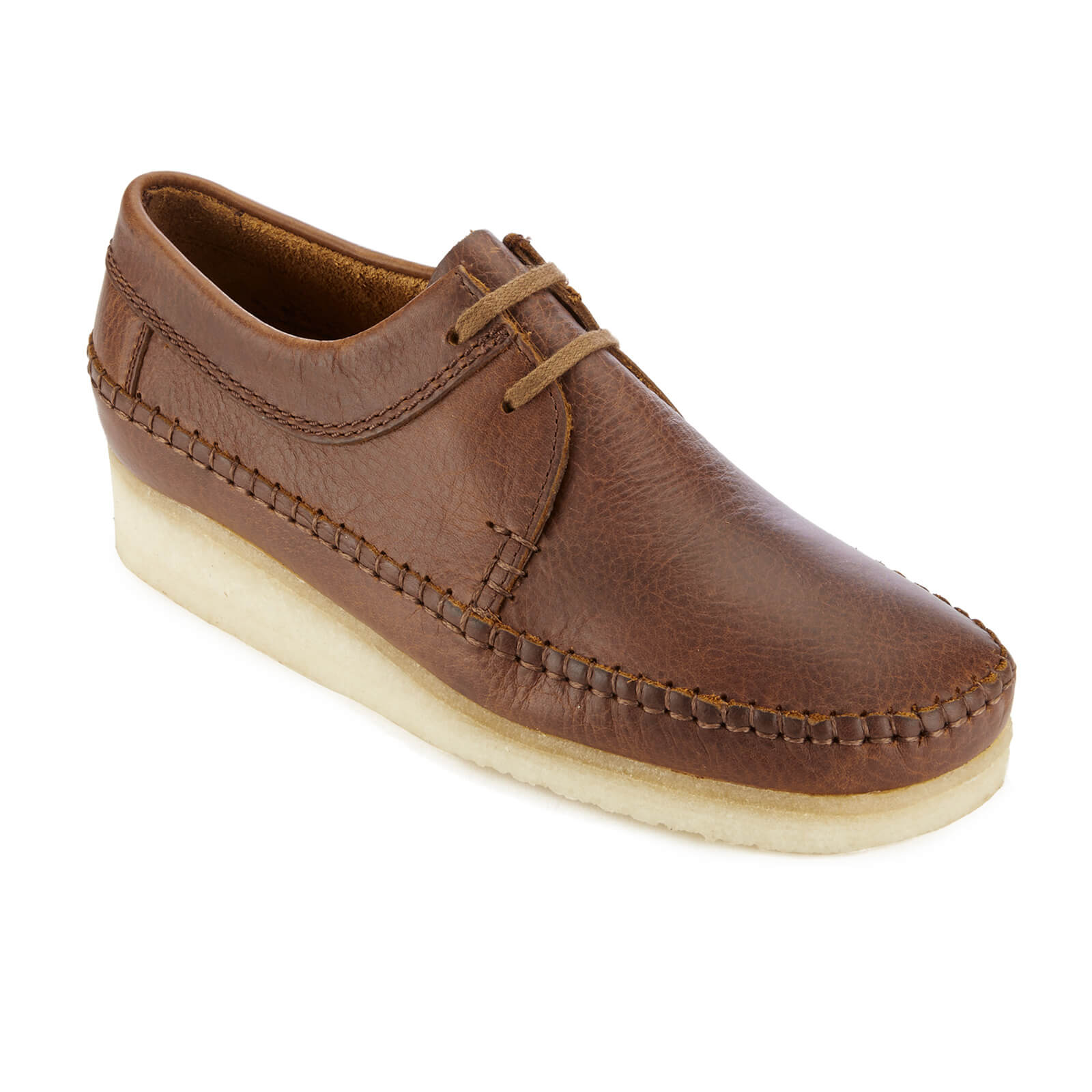 Clarks Originals Men s Weaver Shoes Tan Leather Allsole