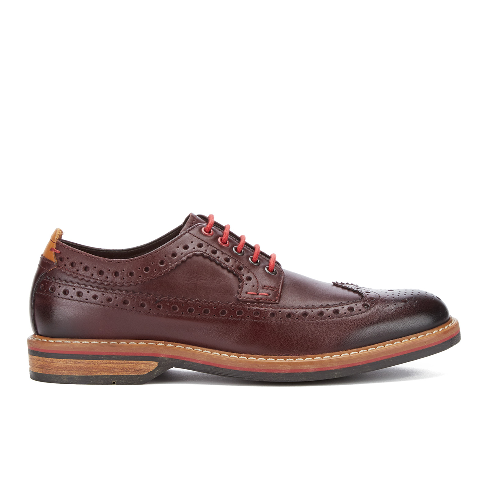 Clarks Men s Pitney Limit Leather Brogues Chestnut Allsole