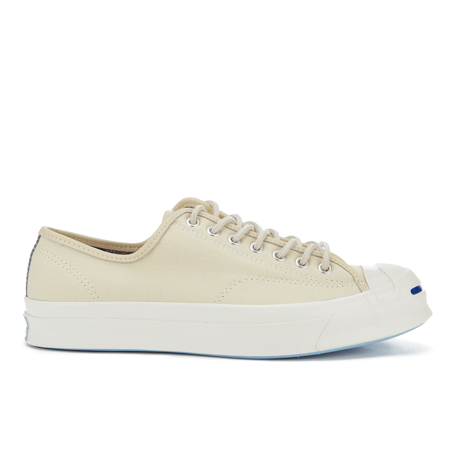 Converse Men s Jack Purcell Twill Shield Canvas Ox Trainers Natural Natural Egret Coggles