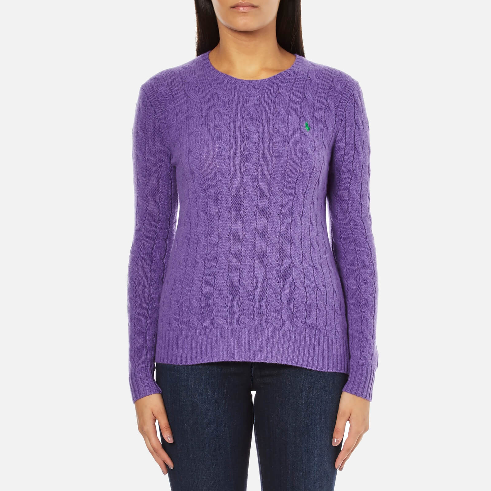 Polo Ralph Lauren Women s Julianna Cashmere Blend Crew Neck Jumper Spencer Purple Coggles