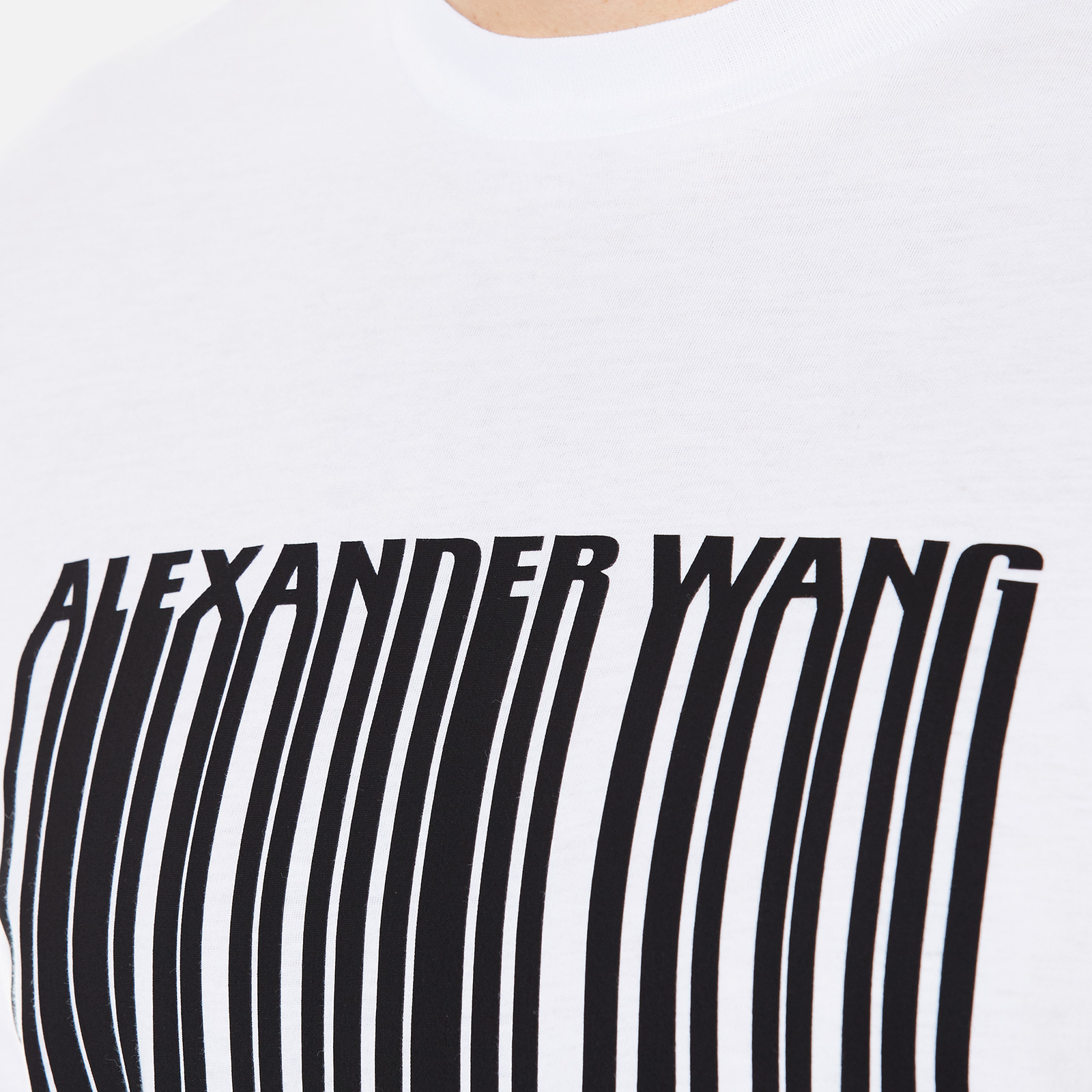 Alexander Wang Black Barcode buy Logo T-shirt