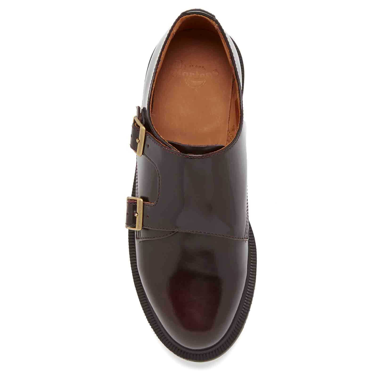Dr. Martens Women s Pandora Arcadia Double Strap Monk Shoes Cherry Red Coggles