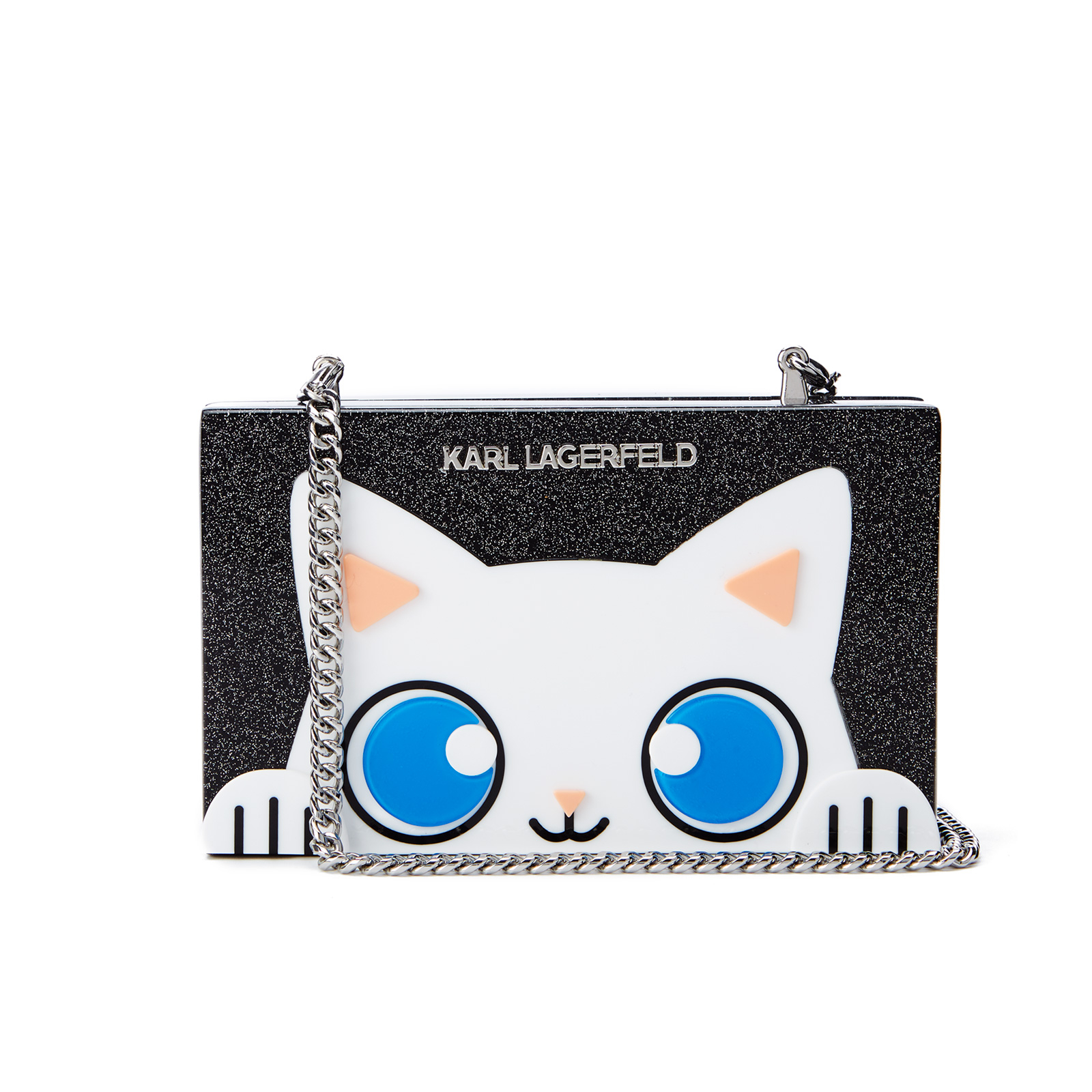 Karl Lagerfeld Women s Choupette Minaudiere Clutch Bag Black Coggles