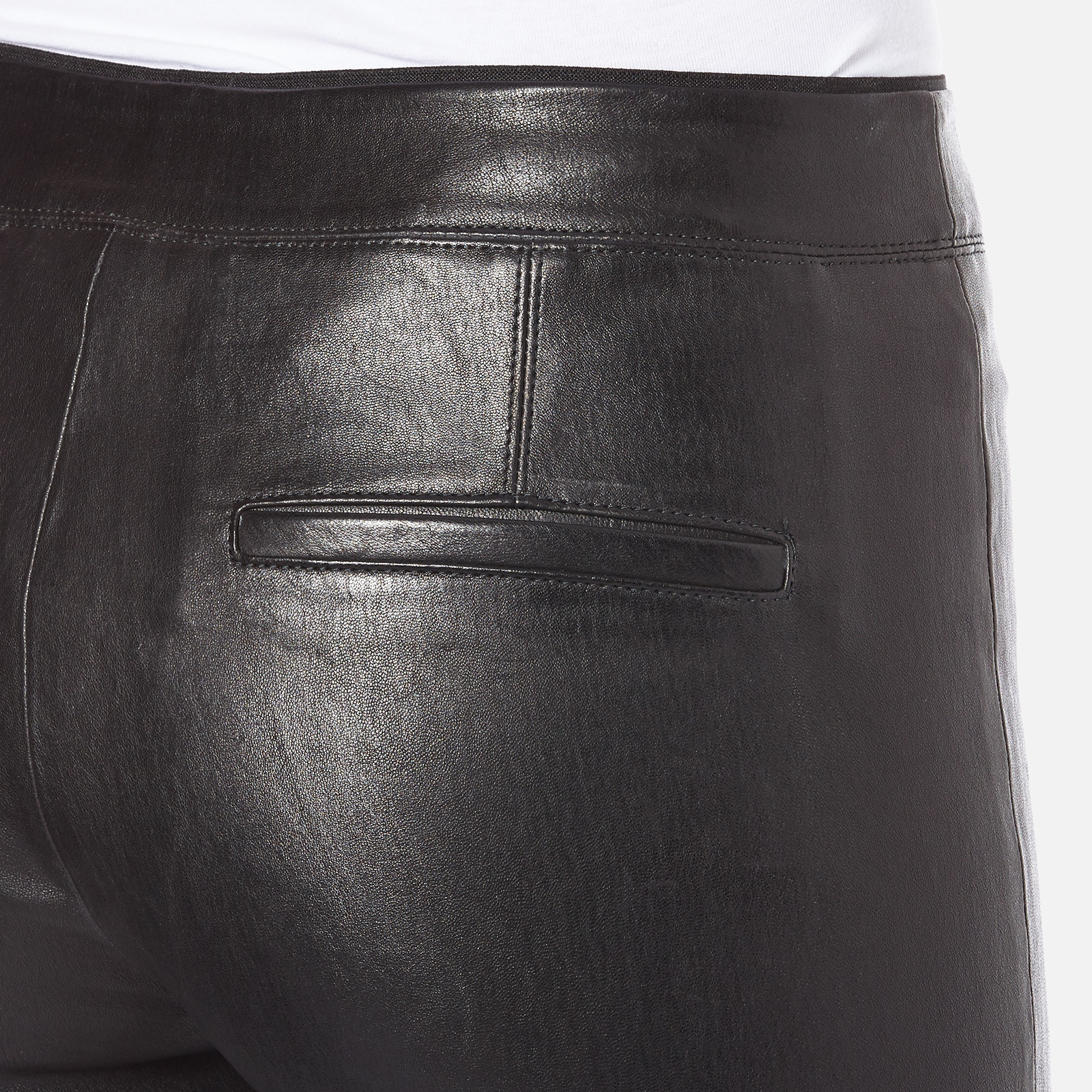 Helmut Lang Women's Stretch Leather Pants - Black | Coggles
