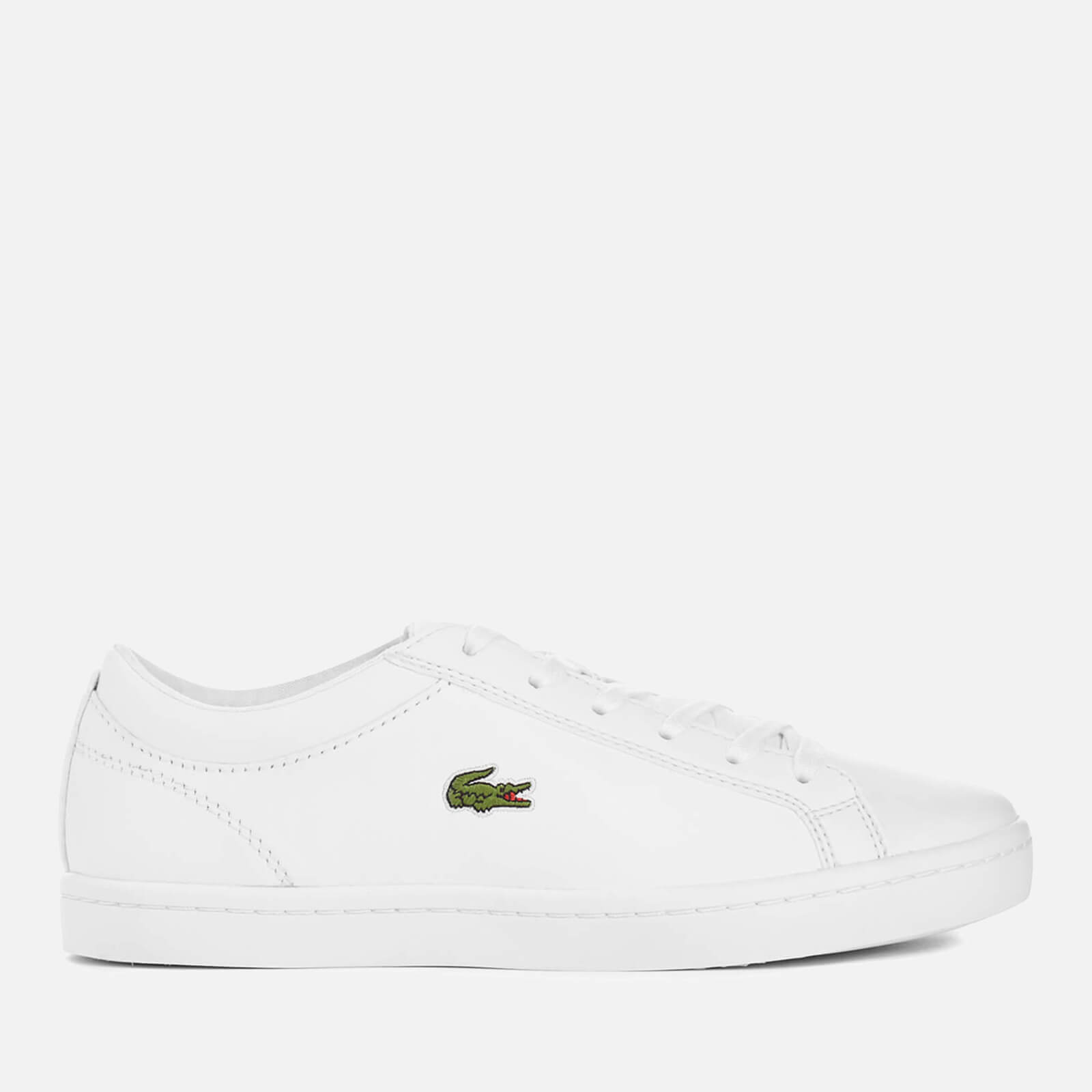 Lacoste white straightset trainers outlet