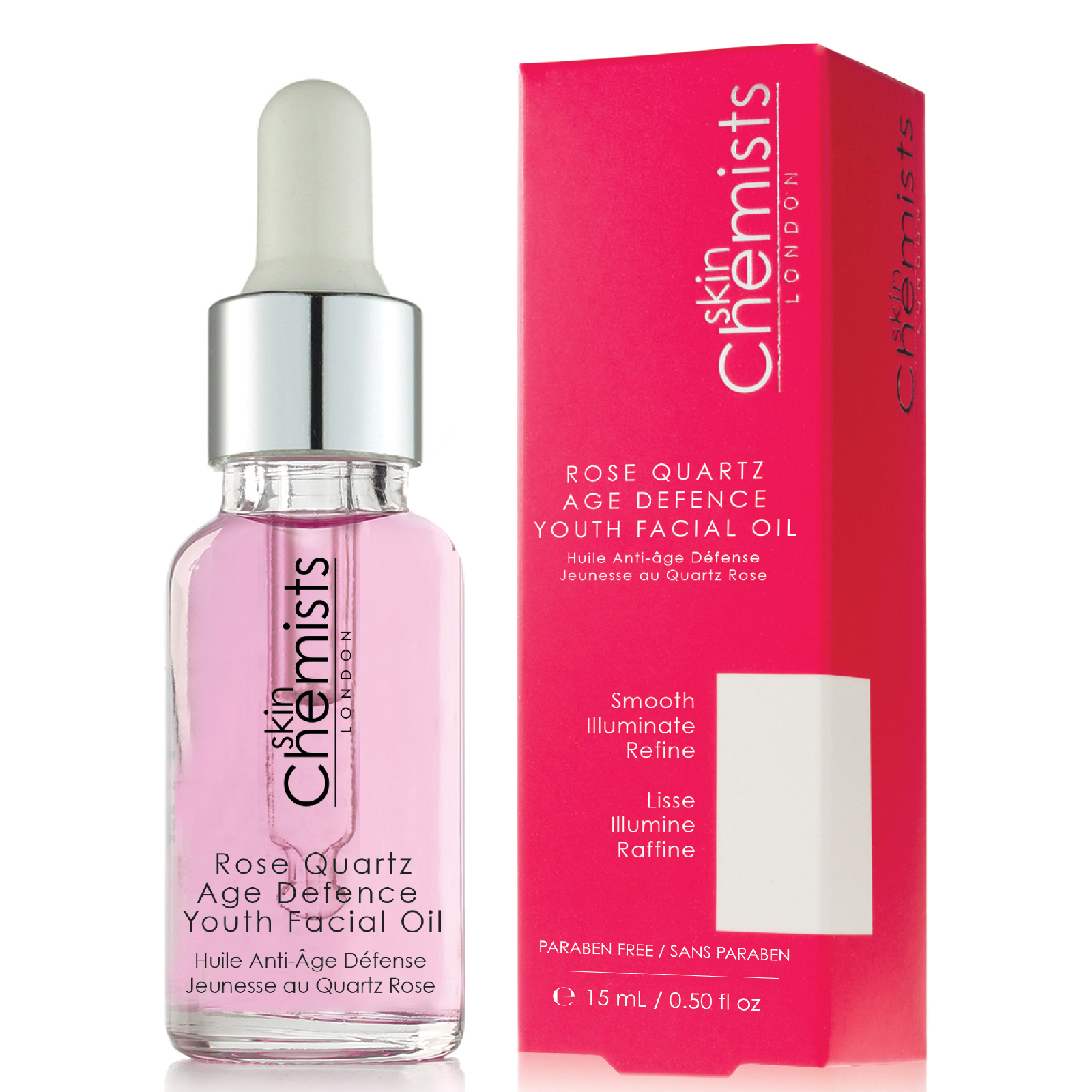 skinChemists Rose Quartz Age Defence Youth Facial Oil 15ml