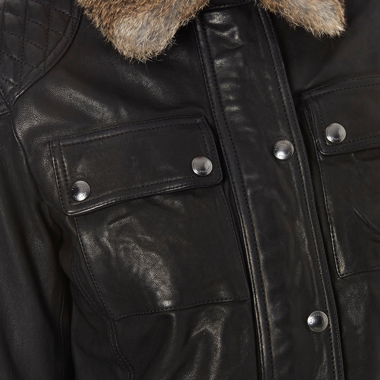 Belstaff Women's Attebury Leather Jacket - Black | Coggles
