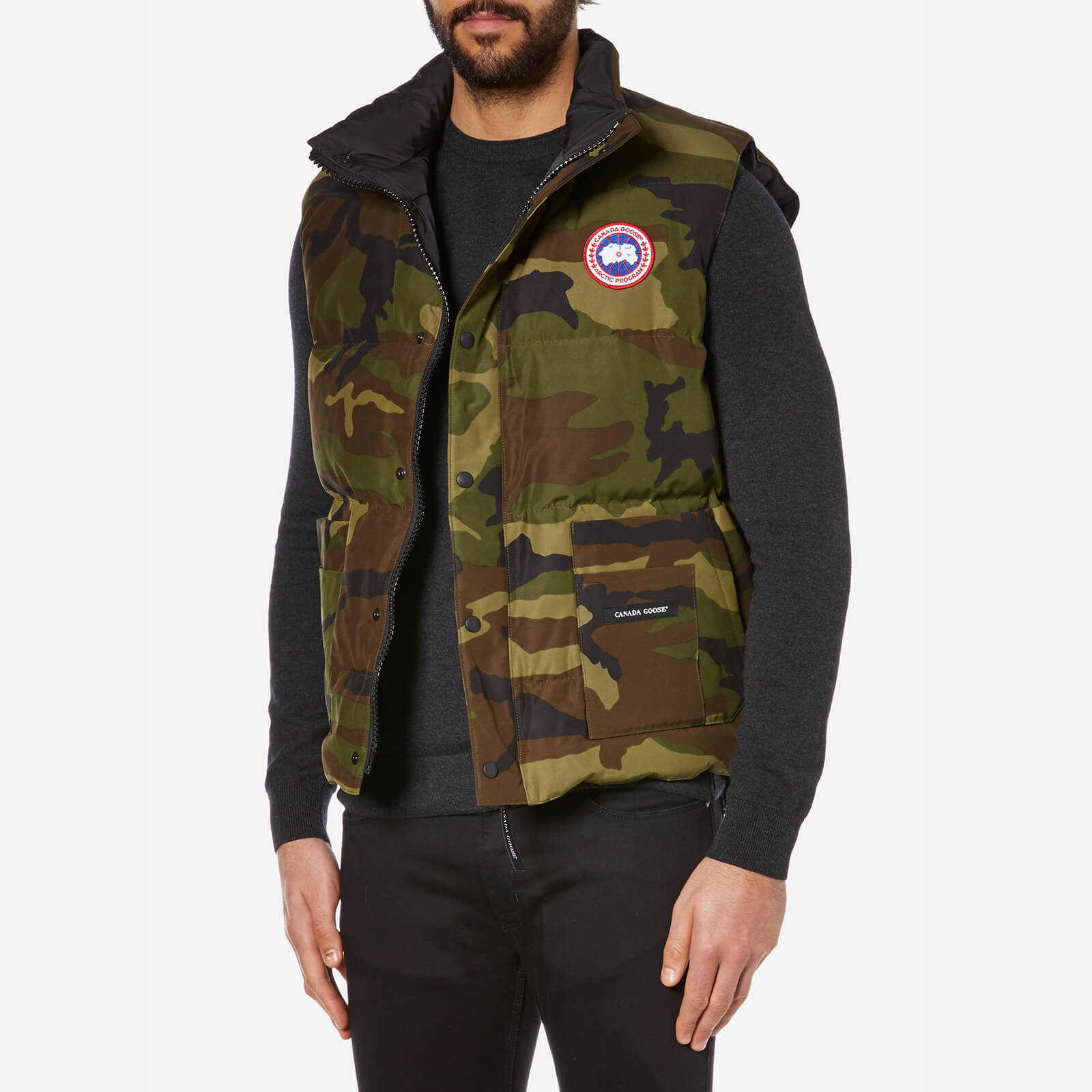 Camo canada goose gilet shop