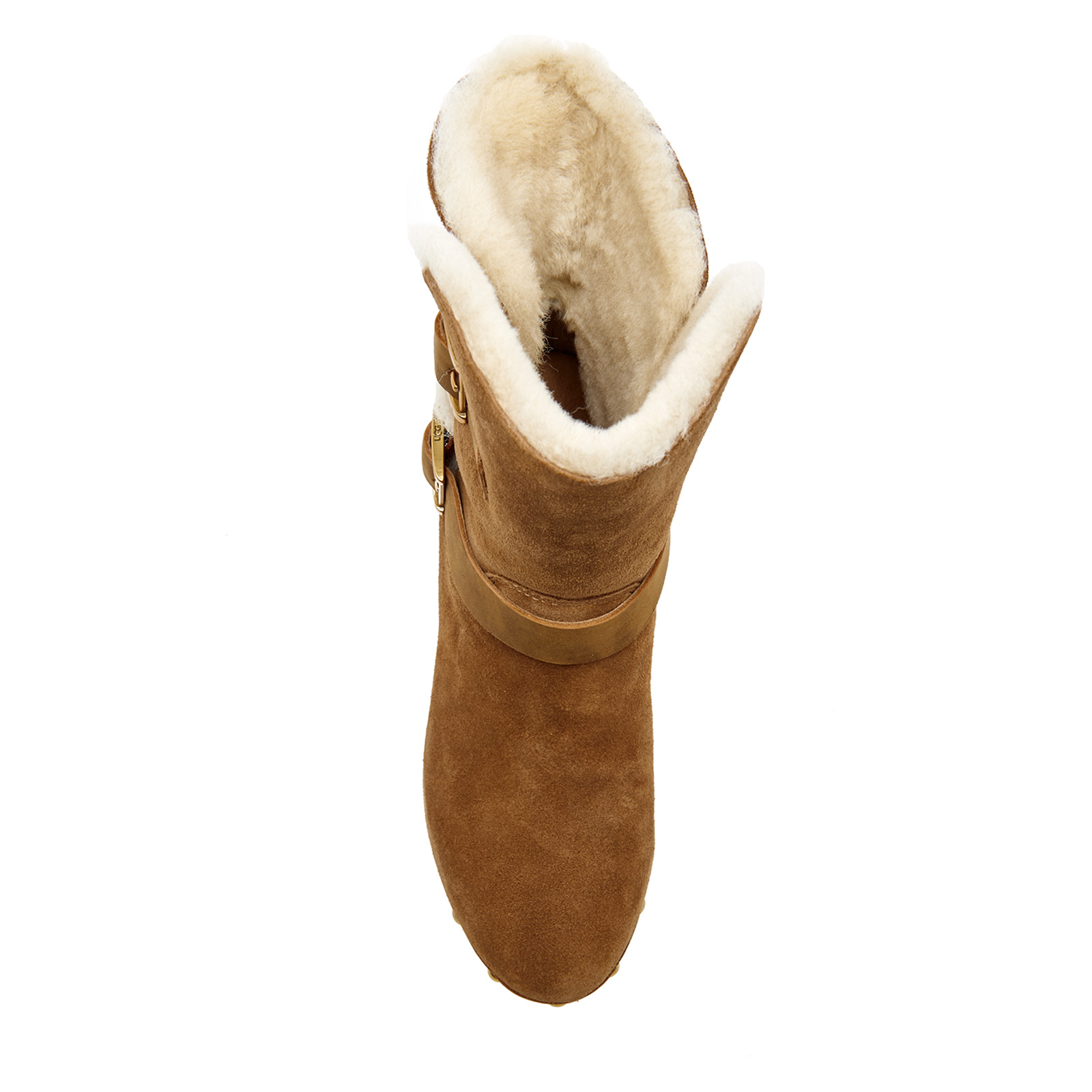 UGG Women s Brea Clog Suede Buckle Boots Chestnut Coggles