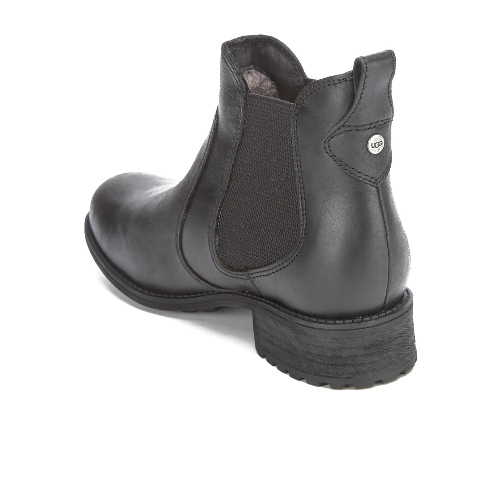UGG Women s Bonham Leather Chelsea Boots Black Allsole