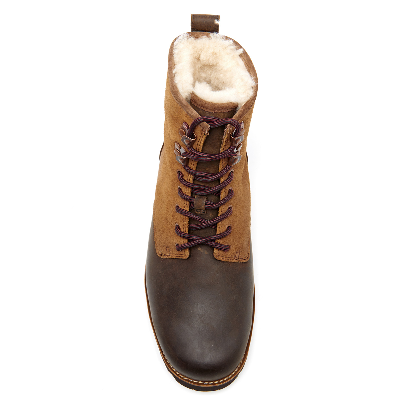 UGG Men s Hannen TL Waterproof Leather Lace Up Boots Dark Chestnut Allsole