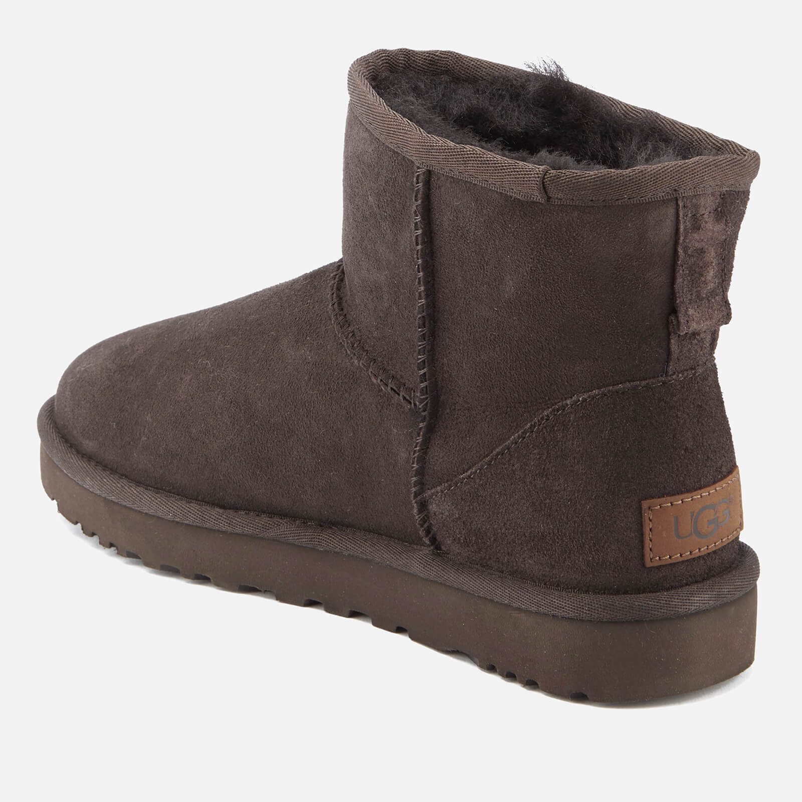 UGG Women s Classic Mini II Sheepskin Boots Chocolate Allsole