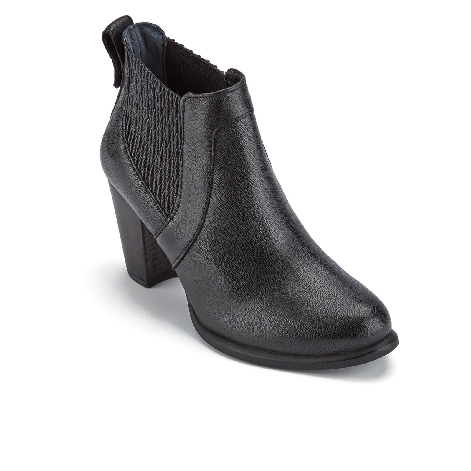 UGG Women s Cobie II Leather Heeled Ankle Boots Black Coggles