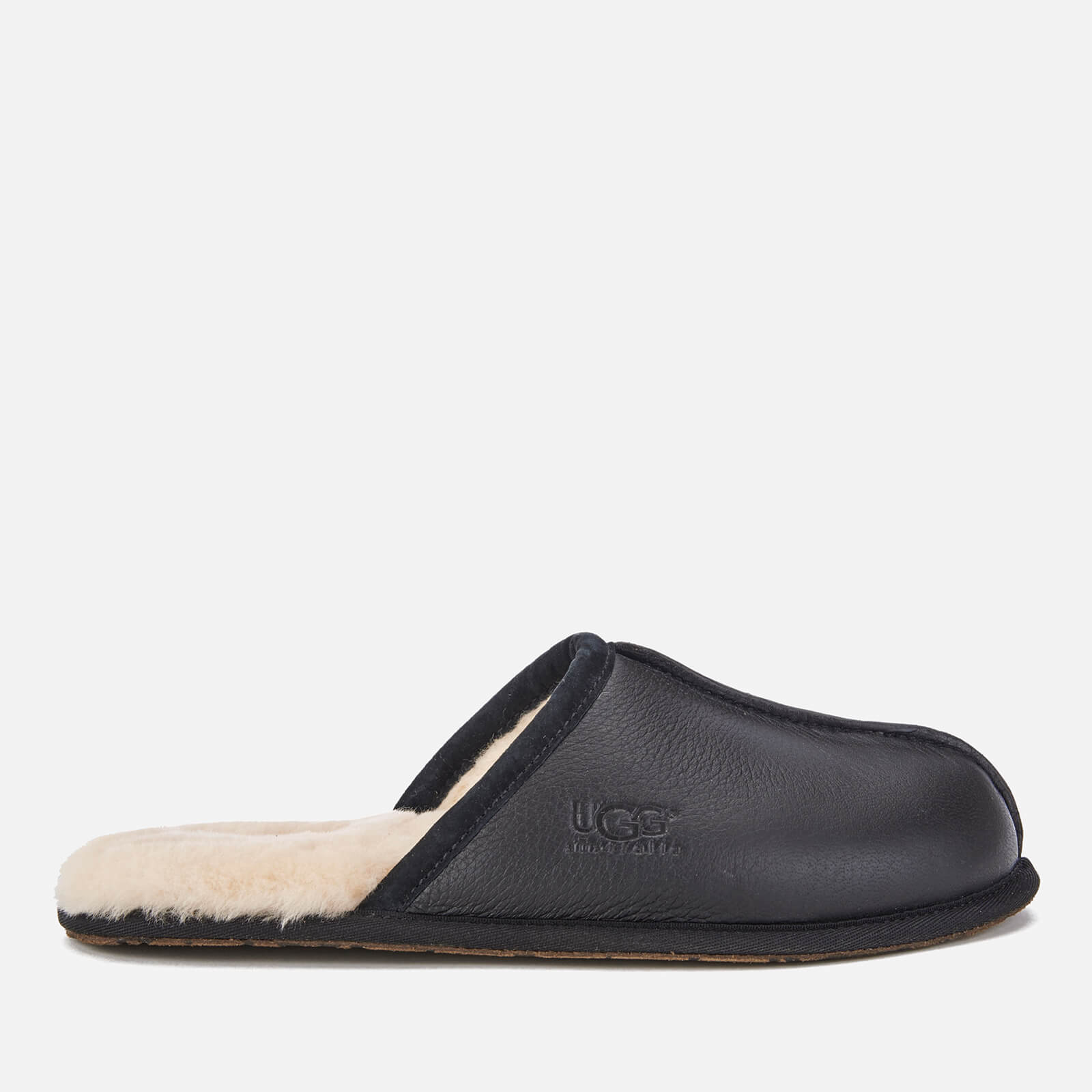 mens black leather ugg slippers