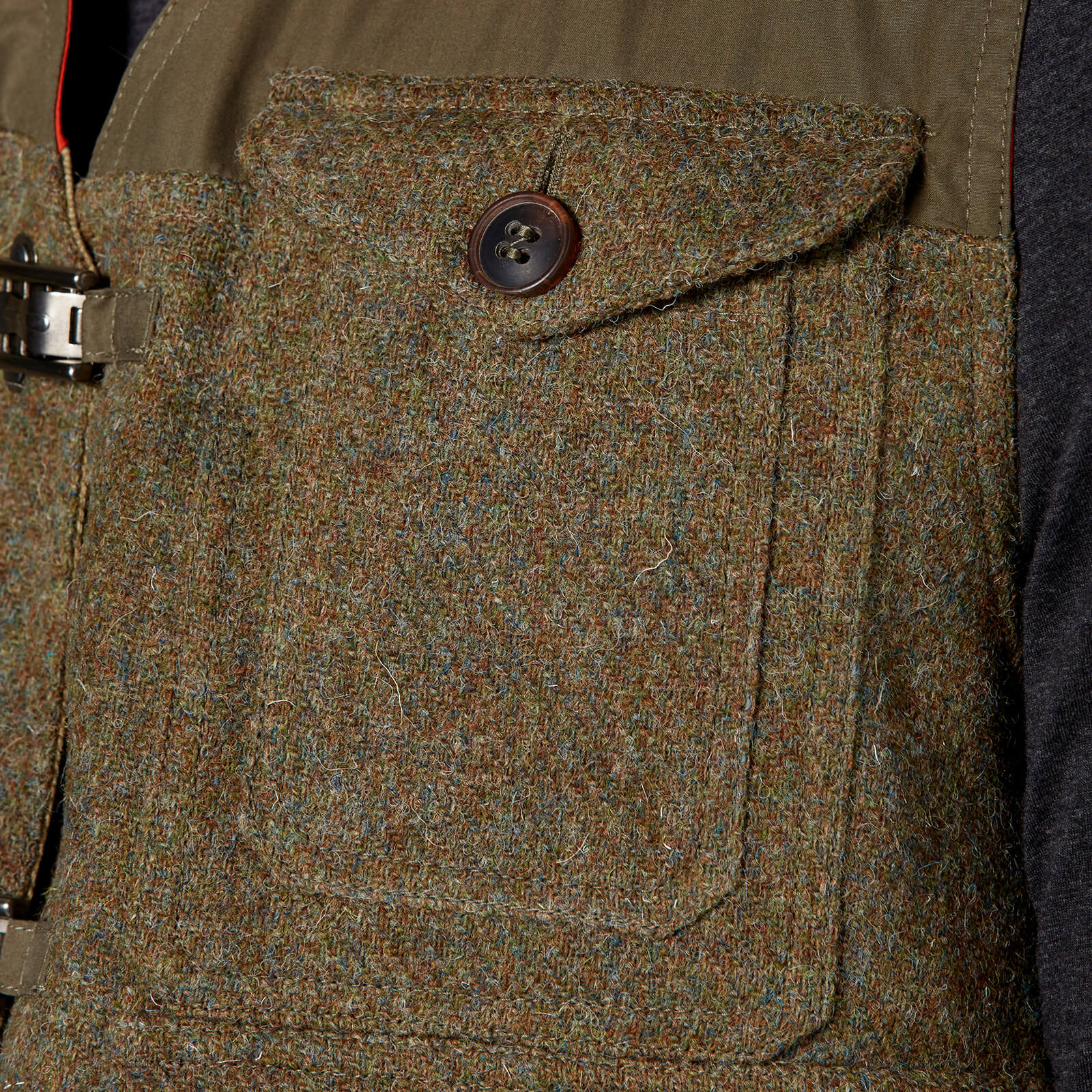 Nigel Cabourn Men's Hybrid Finish Harris Tweed Cameraman Nigel Cabourn Men's Hybrid Finish Harris Tweed Cameraman