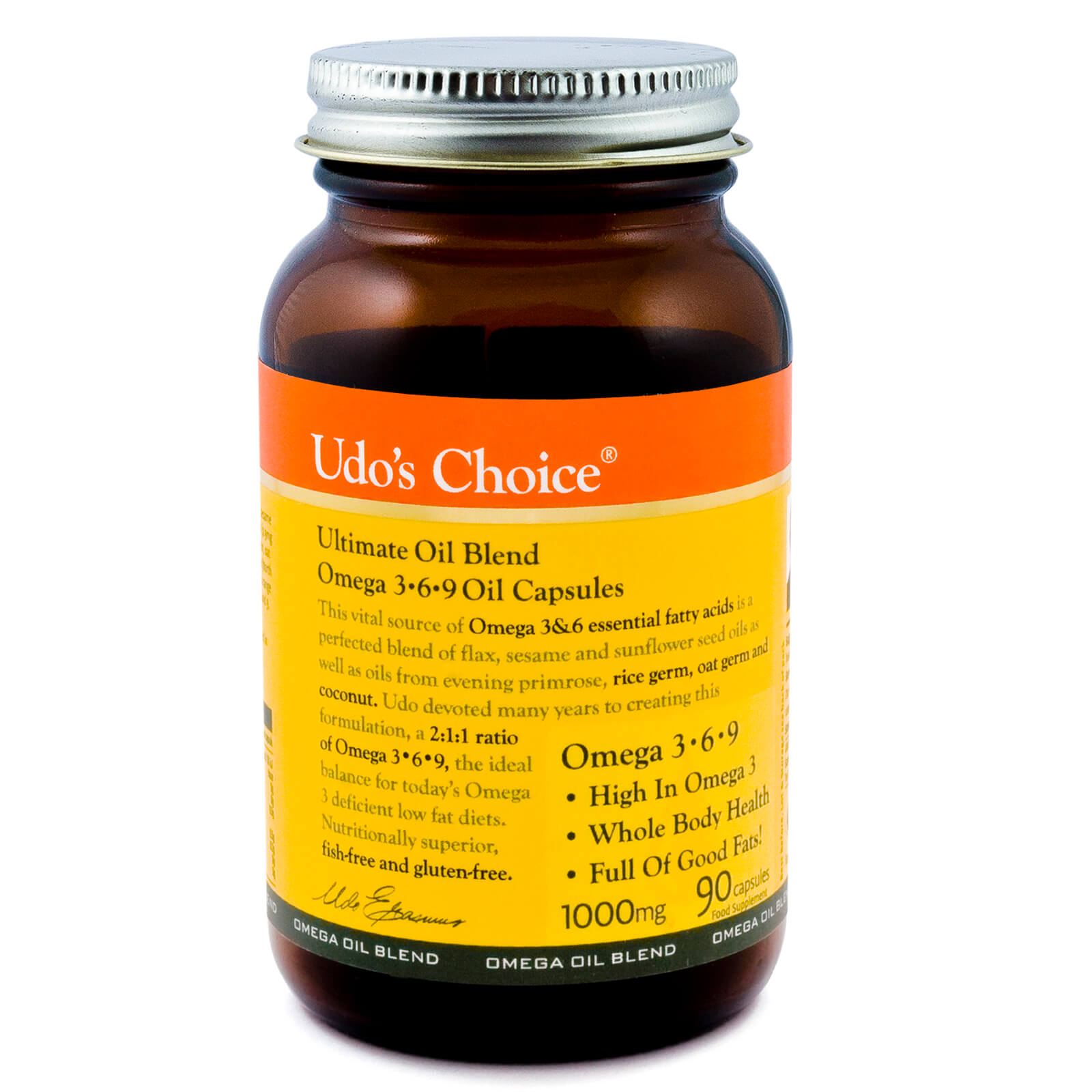 Mezcla de aceites Ultimate de Udo's Choice 1000 mg
