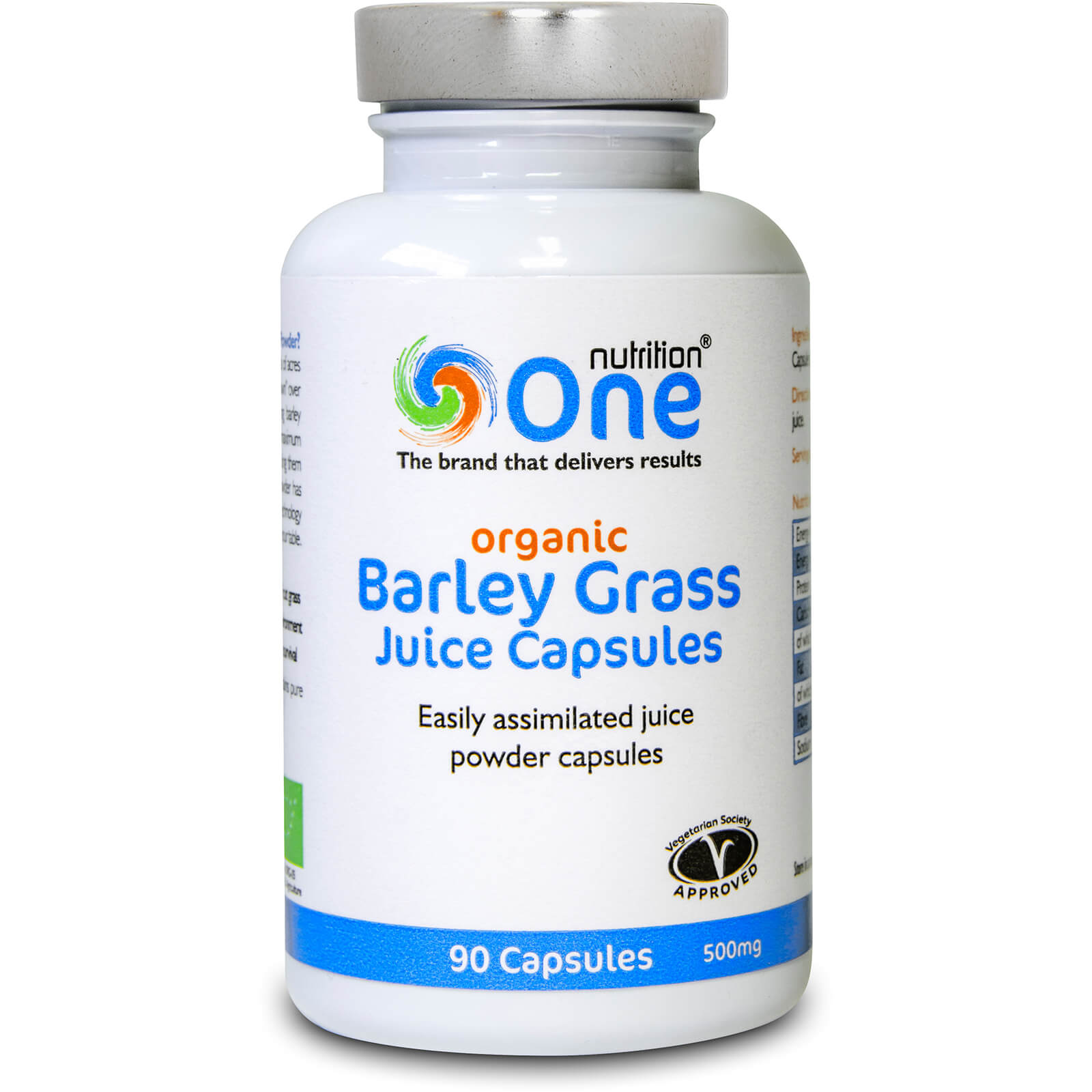 Barley Grass Juice Capsules - 90 Capsules (500mg)