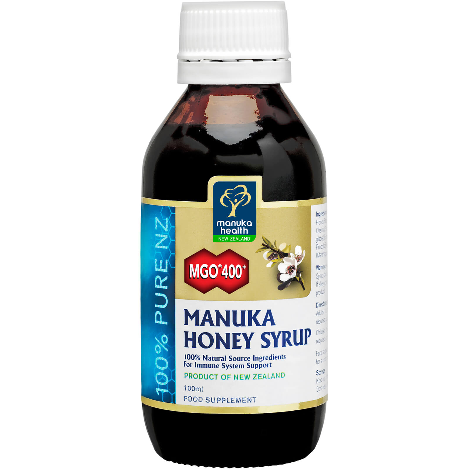 Sirope de miel de Manuka MGO 400+ de Manuka Health 100 ml