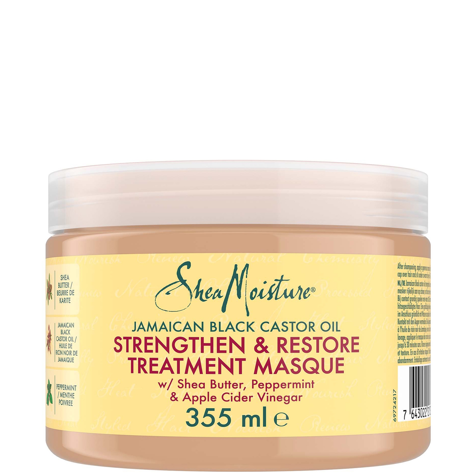 Mascarilla de Tratamiento Strengthen, Grow & Restore con Aceite de Ricino Negro Jamaicano de Shea Moisture 340g