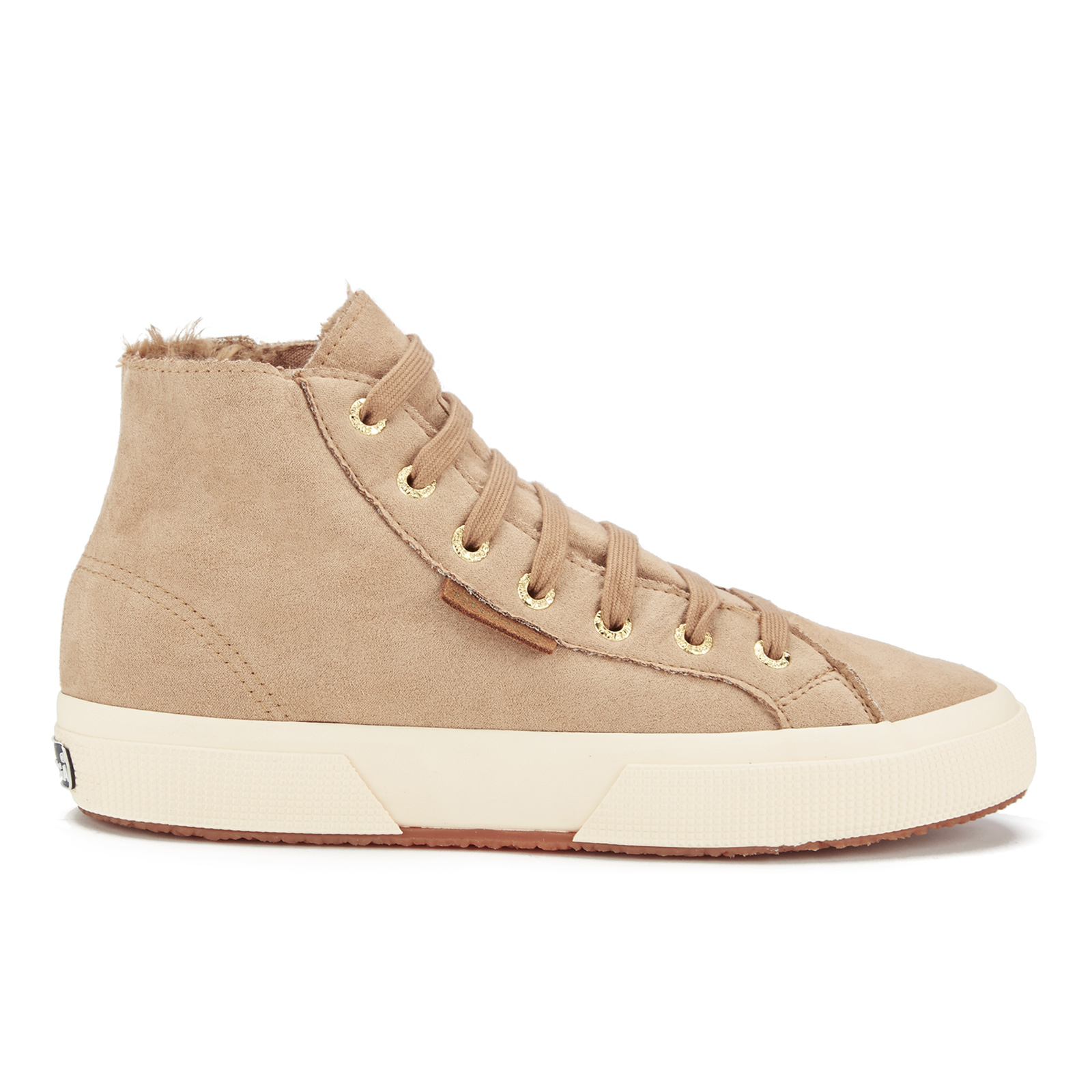 Superga Women s 2795 Syntshearlingw Hi Top Trainers Beige Allsole