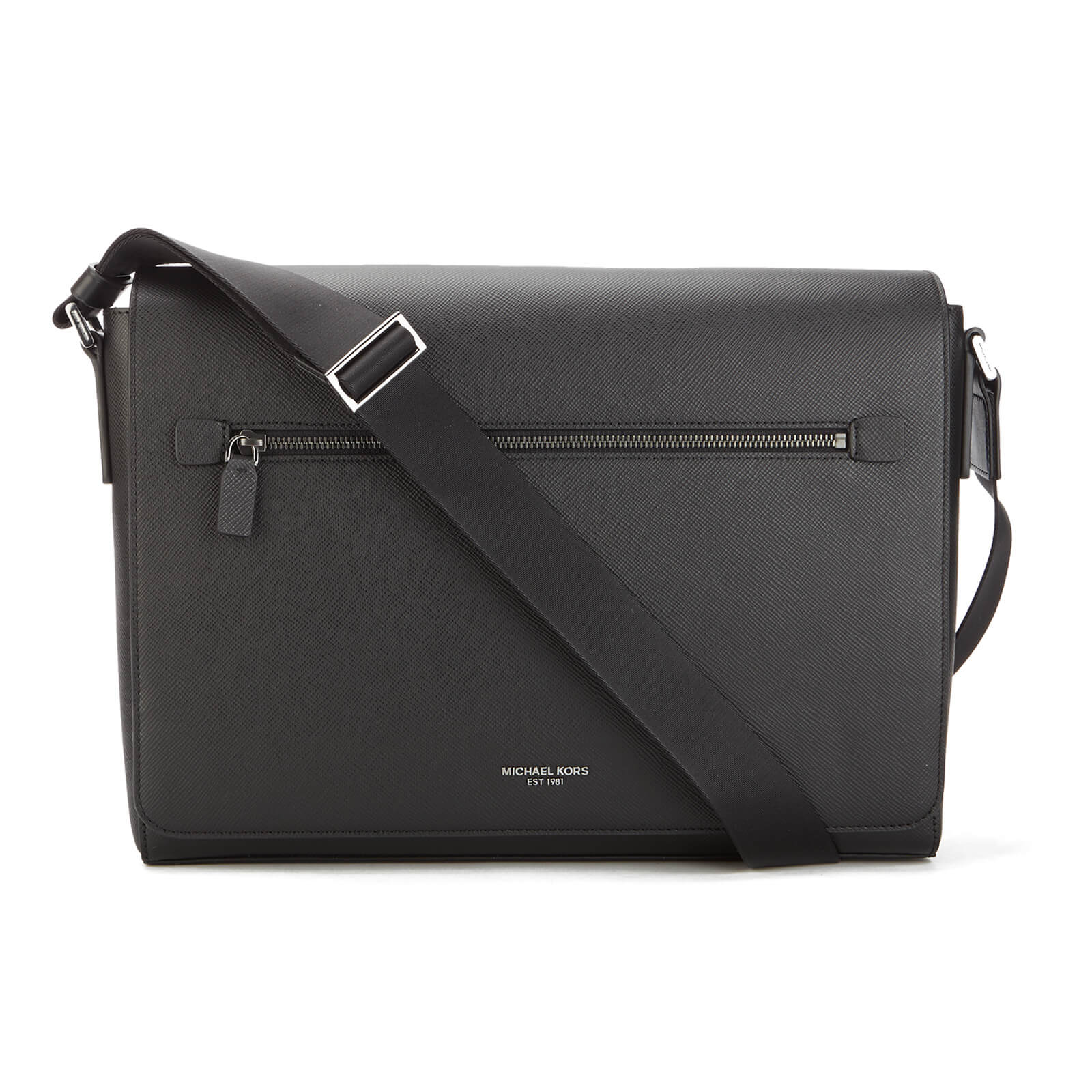 Michael Kors Men s Harrison Large Messenger Bag Black Coggles