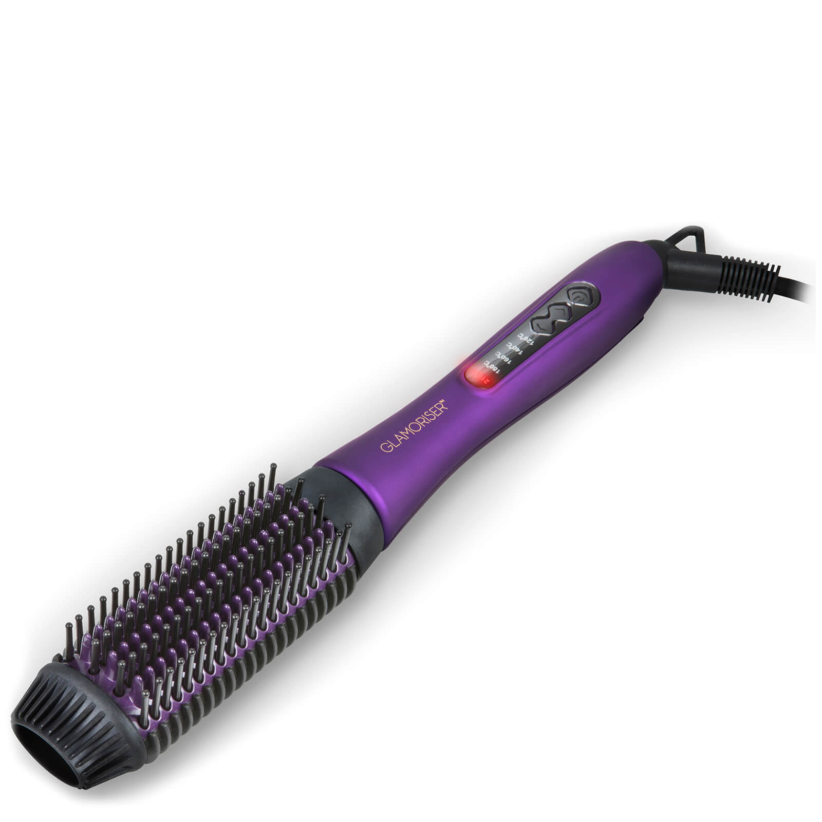 Cepillo Straight & Style Speed Brush de Glamoriser – Púrpura