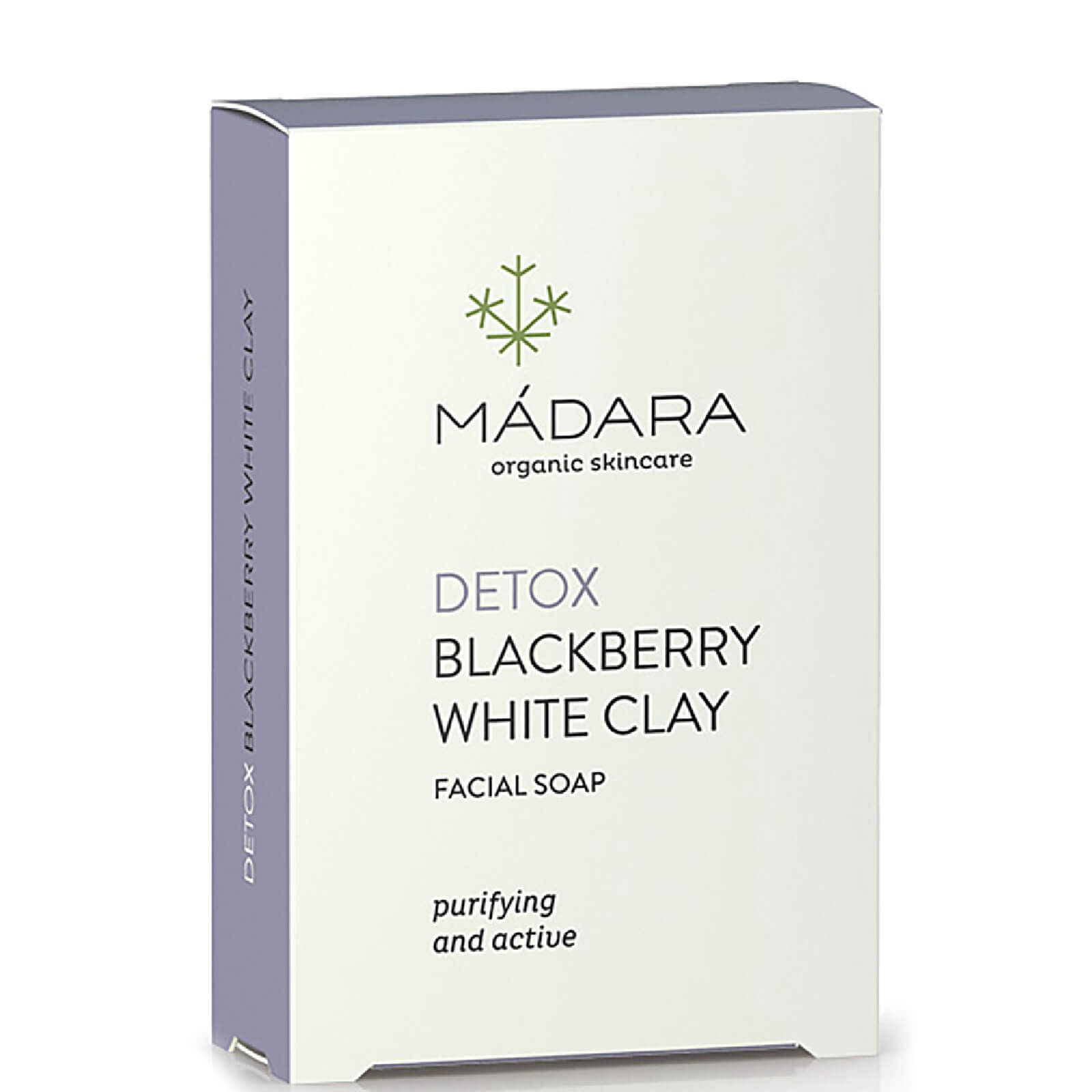 Jabón facial clarificante Blackberry White Clay de MÁDARA 70 g