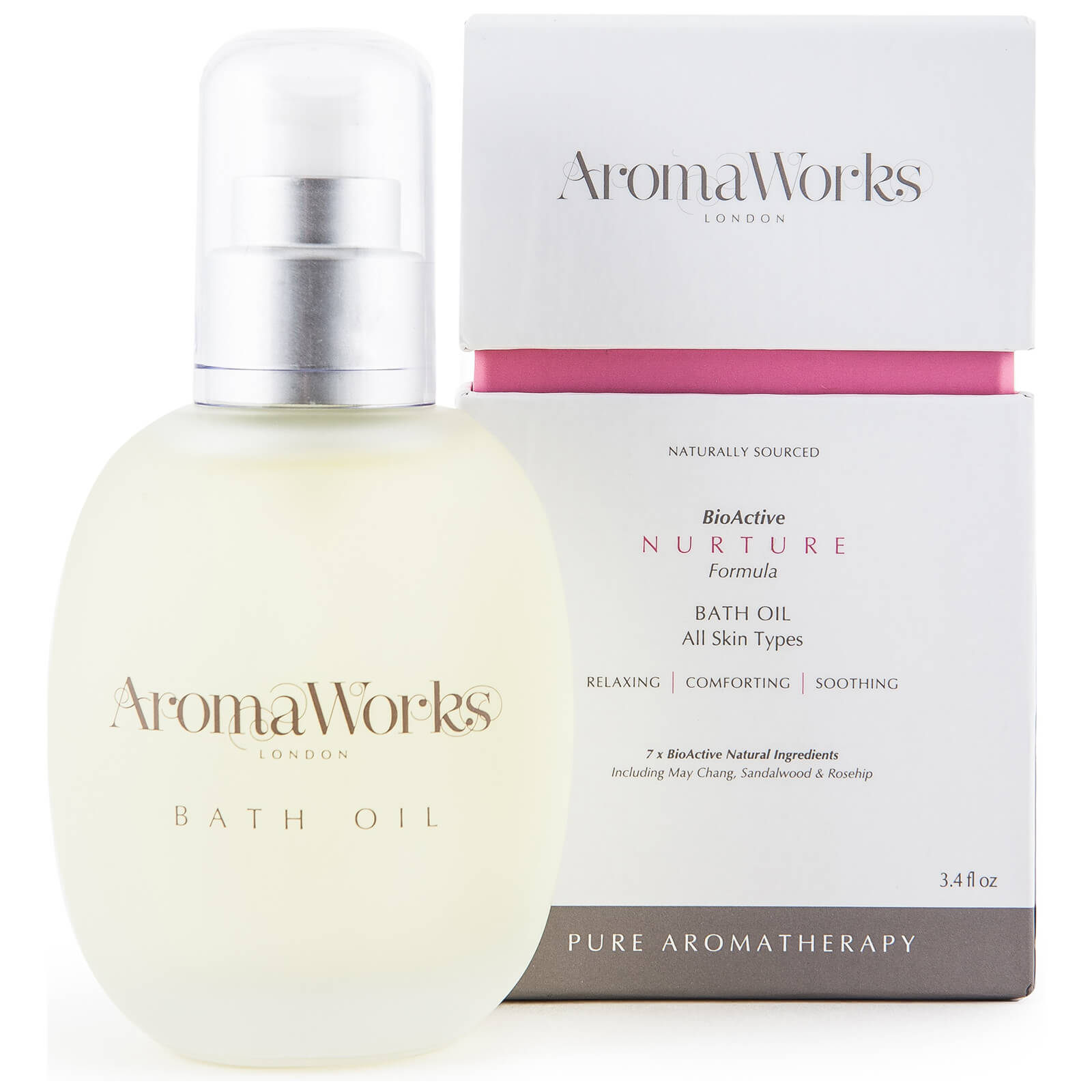 Aceite de baño Nurture de AromaWorks 100 ml