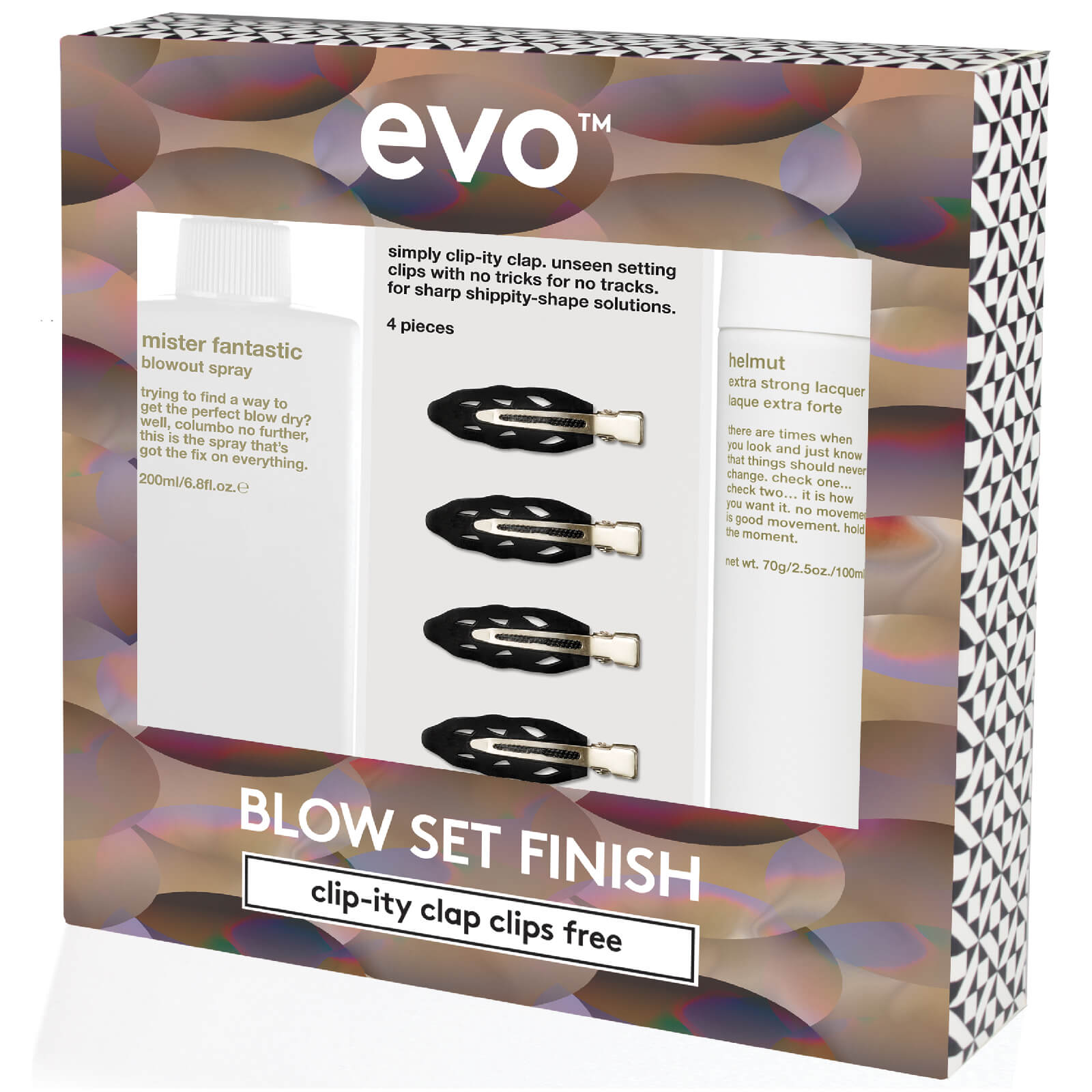 evo Blow Set Finish Spray Collection