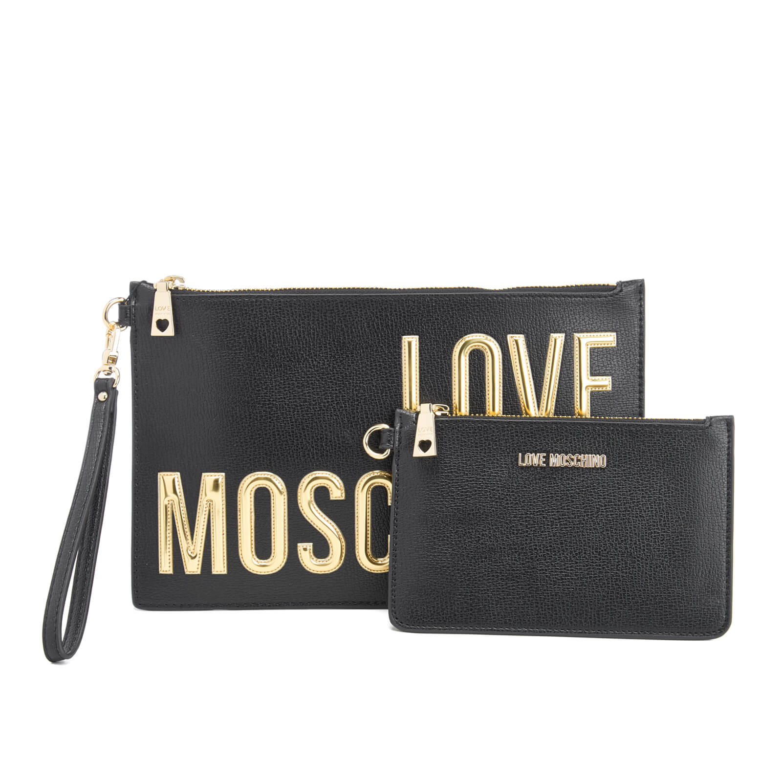 Love Moschino Women s Logo Clutch Bag Black Coggles