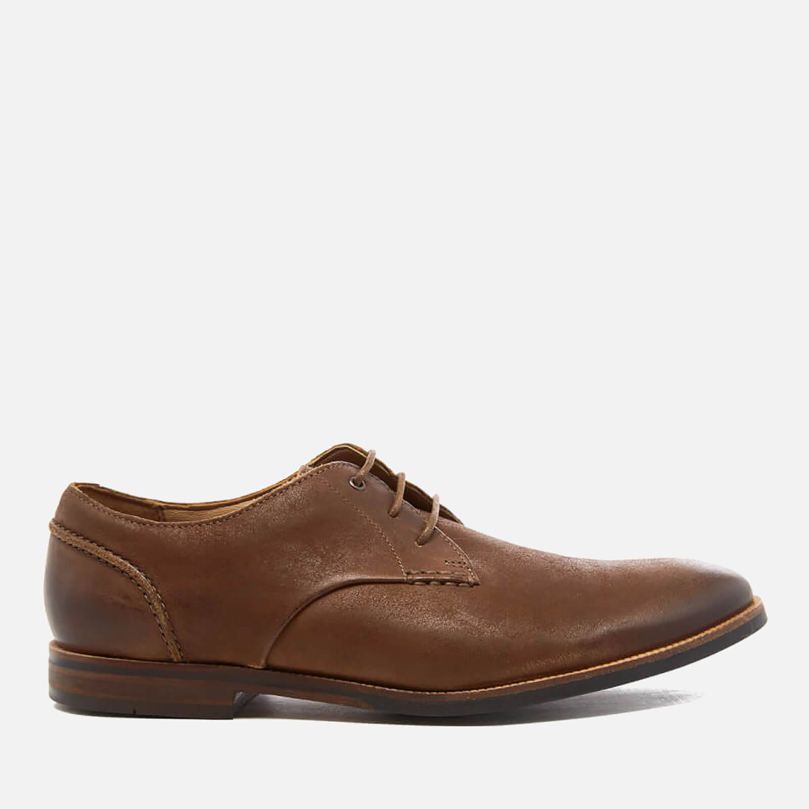 Clarks Men s Broyd Walk Leather Derby Shoes Tan Allsole
