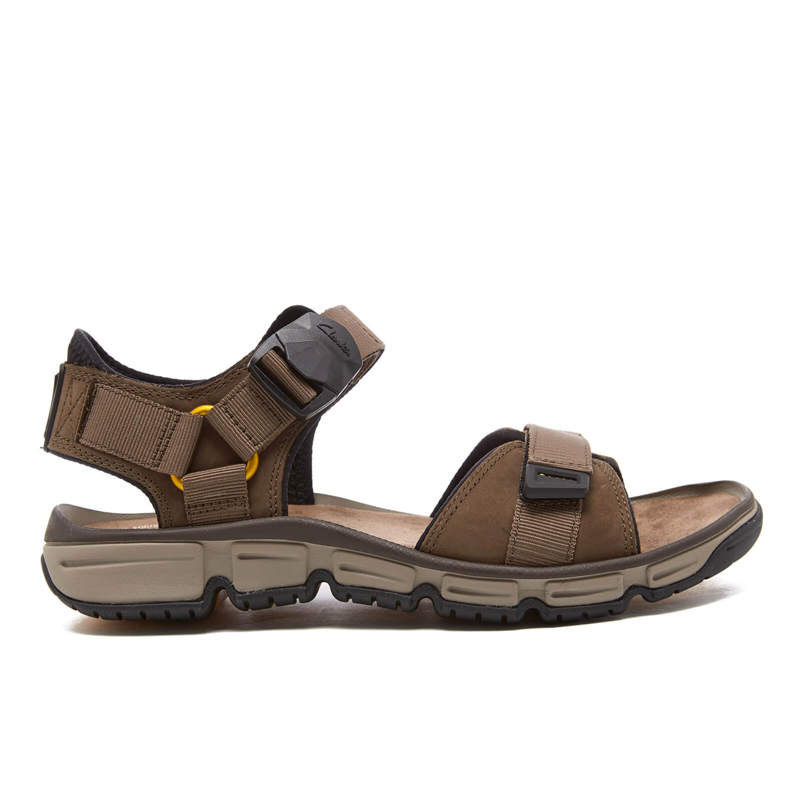 Clarks nubuck sandals deals